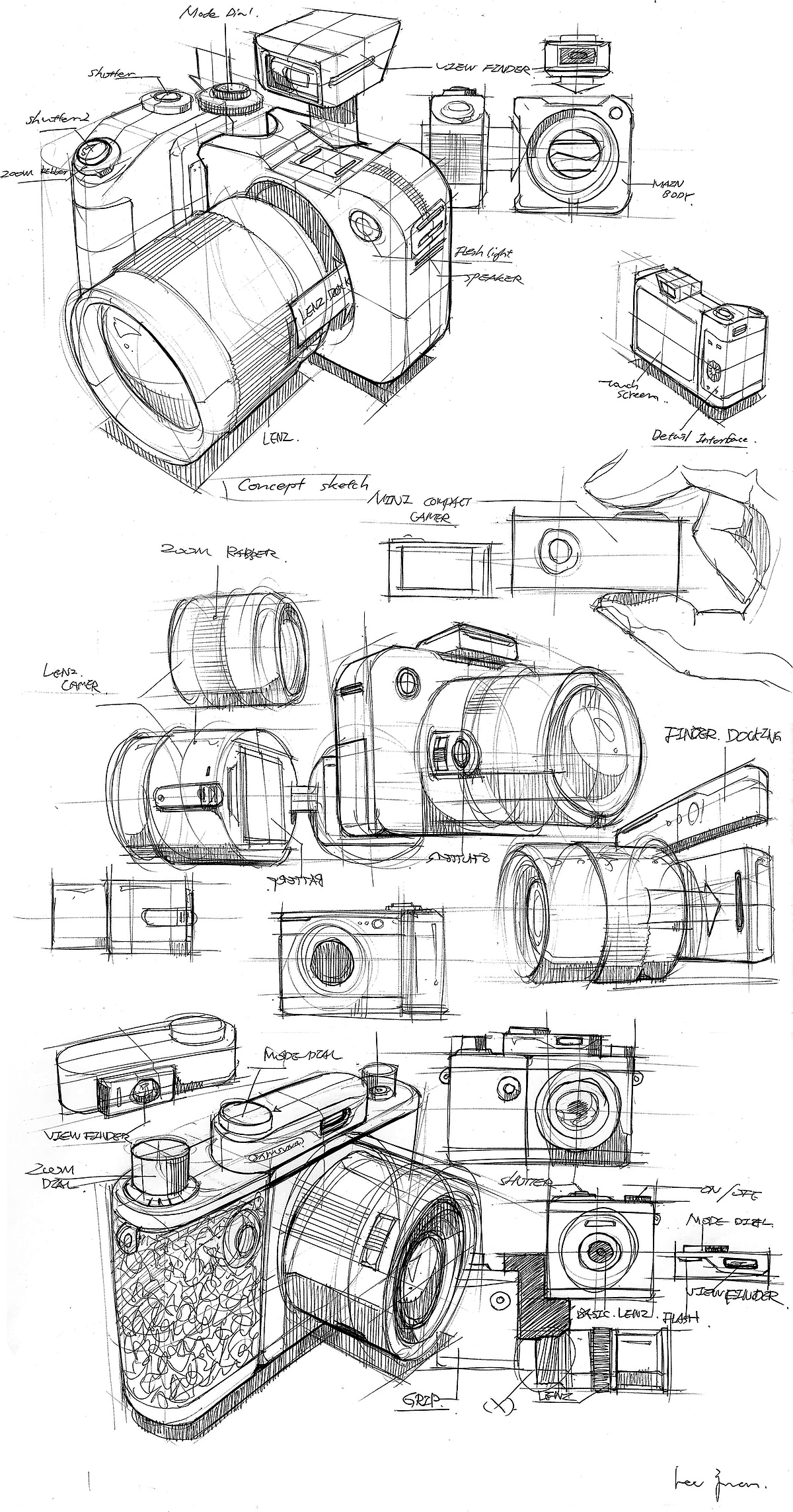 Water cup，chair，camera，sketch，
