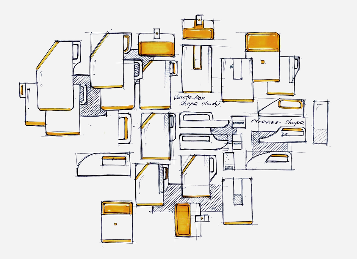 Water cup，chair，camera，sketch，