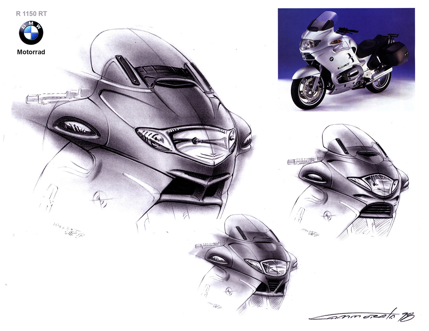 BMW & Husqvarna，motorcycle，Hand drawn，