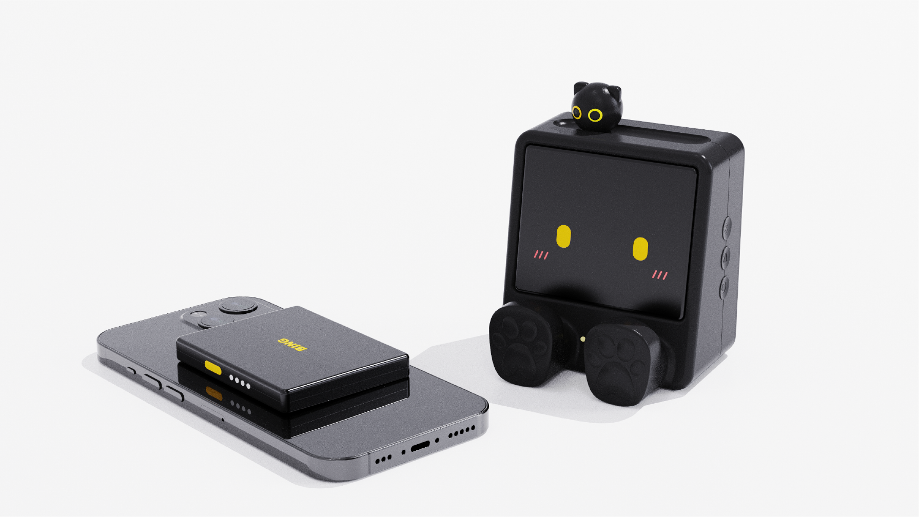 Desktop Electronics，Mobile wireless charging，Wireless charging，Cultural and creative products，Bluetooth Speaker ，Mobile phone bracket，product design，