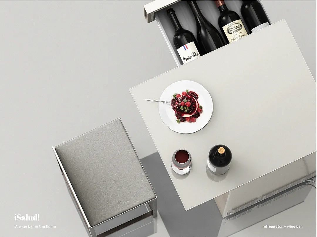 small-scale，Refrigerator，bar counter，combination，modularization，freezing，red wine，