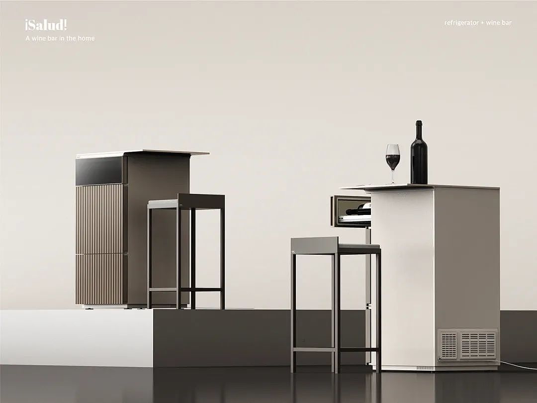 small-scale，Refrigerator，bar counter，combination，modularization，freezing，red wine，