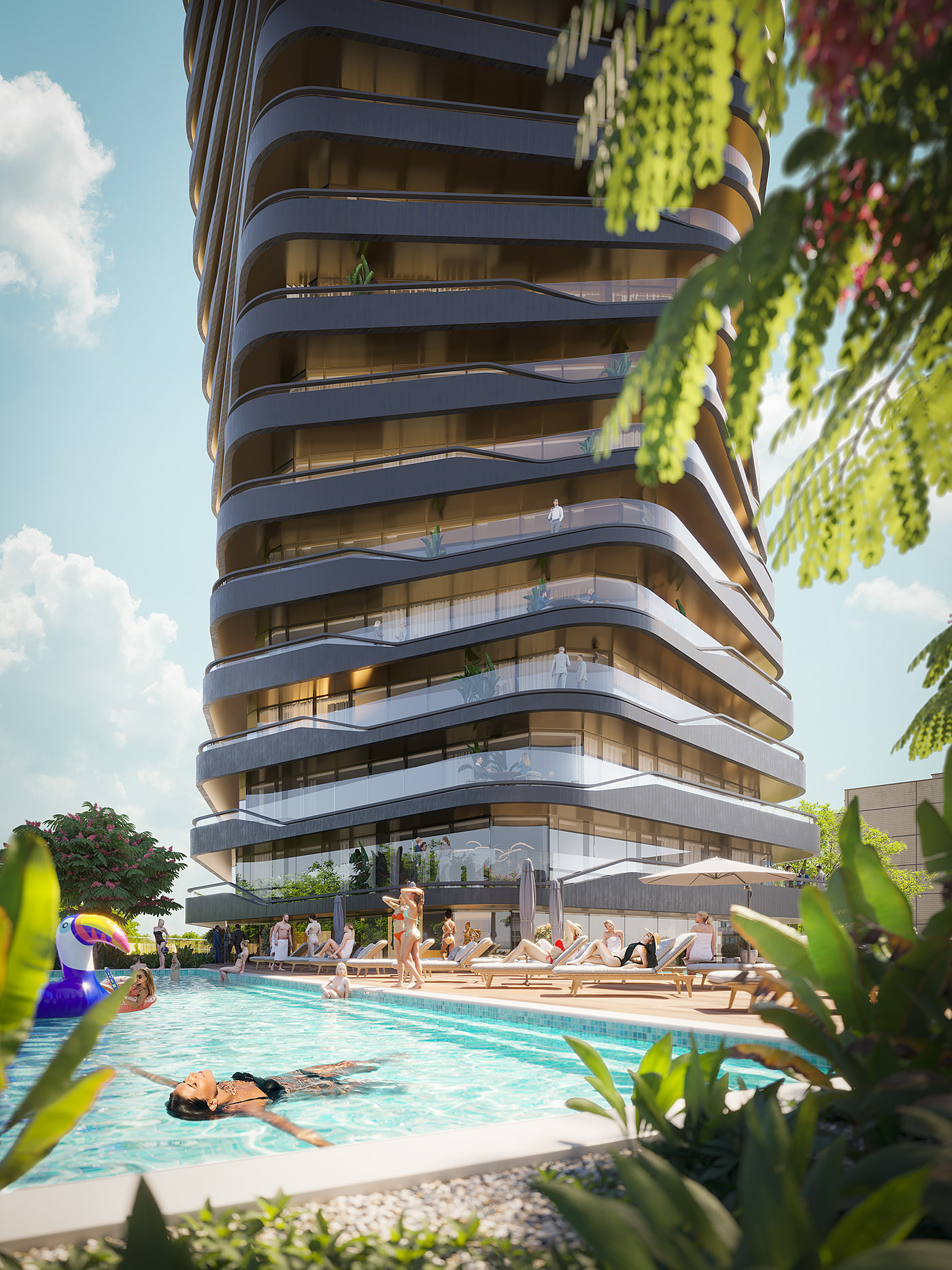 Architectural design，Appearance design，Residential building，Twisted building，