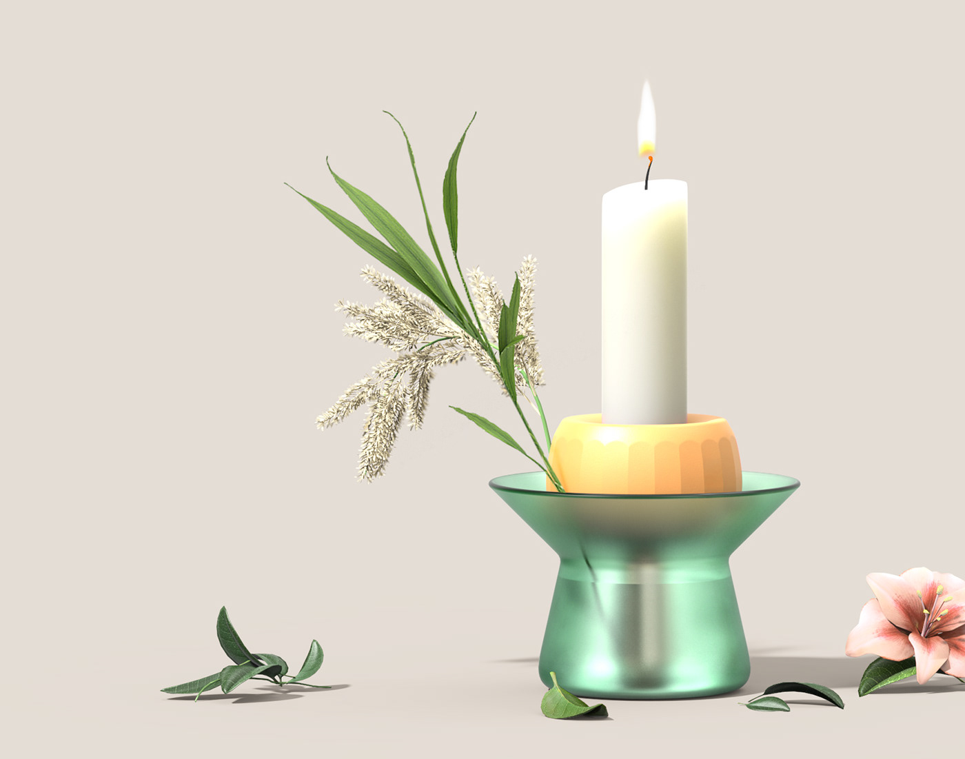 Candlestick，Appearance design，product design，delicate，girl，