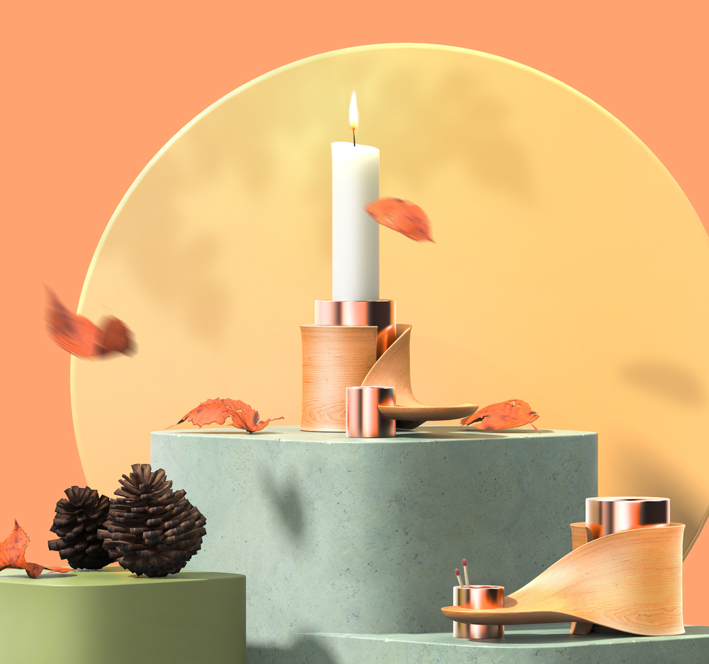 Candlestick，Appearance design，product design，delicate，girl，