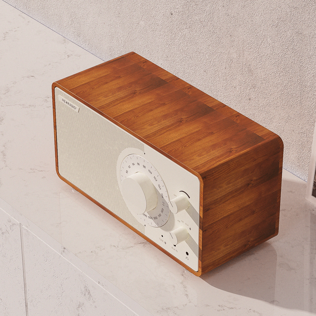 radio，Appearance design，product design，Retro，classical，THE RADIO，Bluetooth，