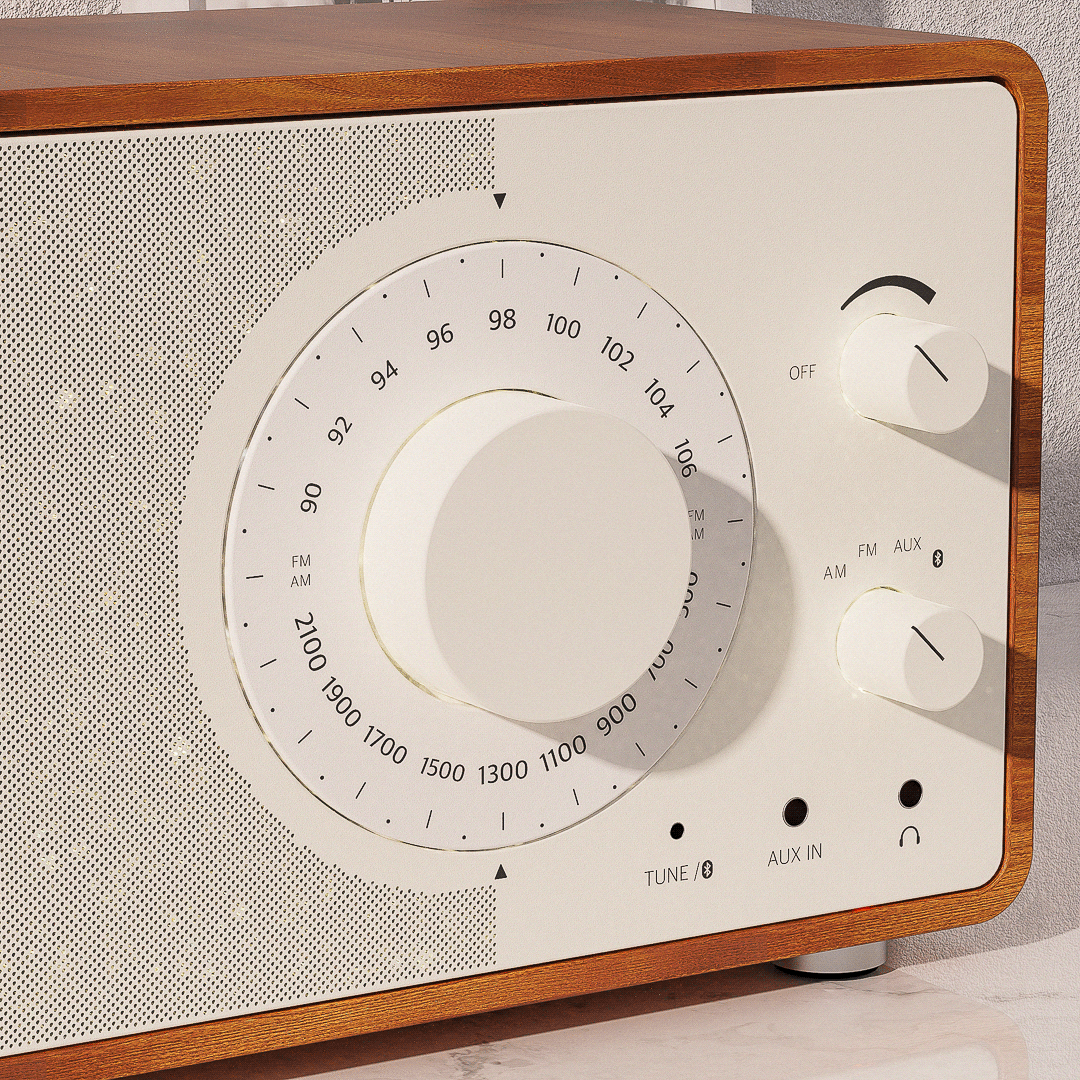 radio，Appearance design，product design，Retro，classical，THE RADIO，Bluetooth，