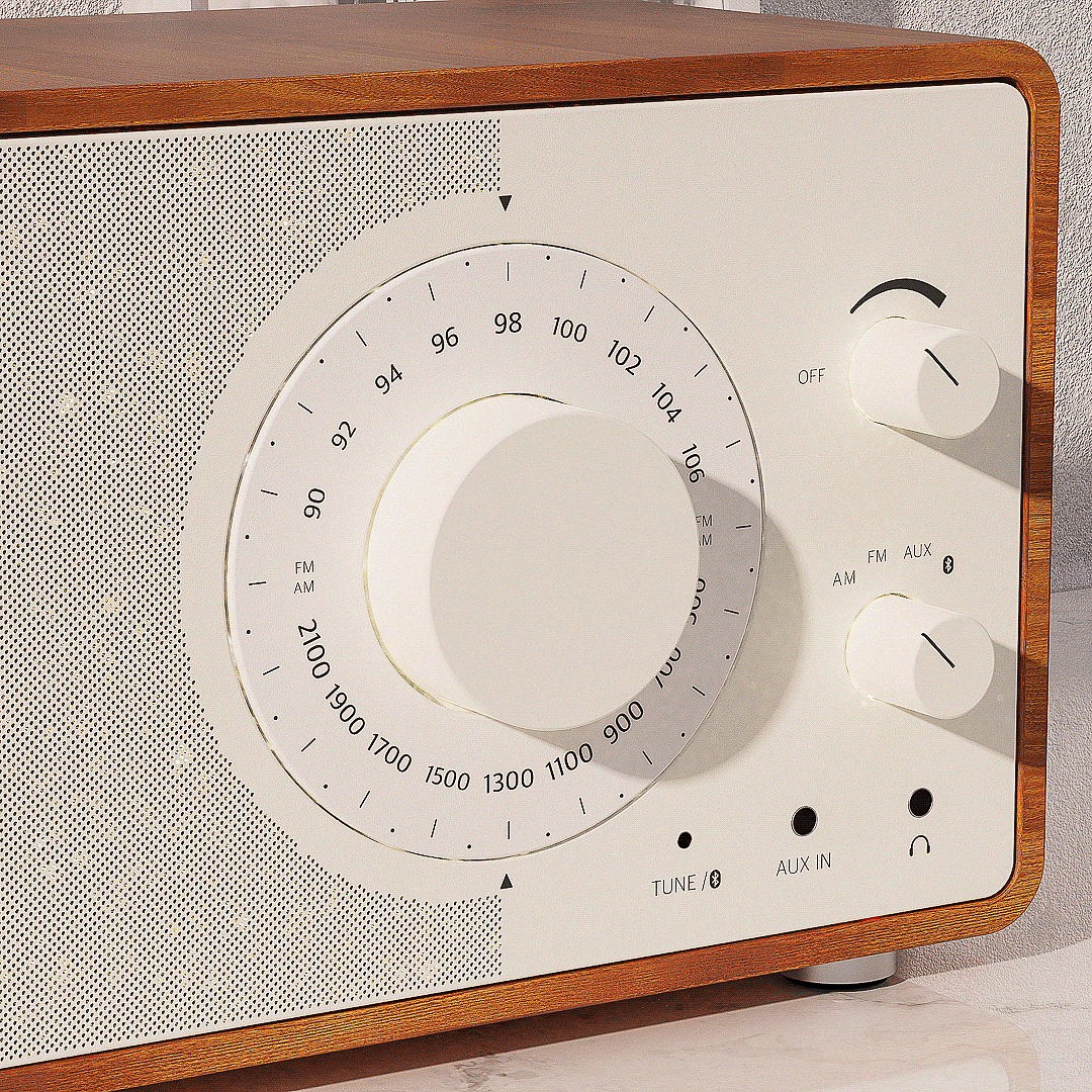 radio，Appearance design，product design，Retro，classical，THE RADIO，Bluetooth，