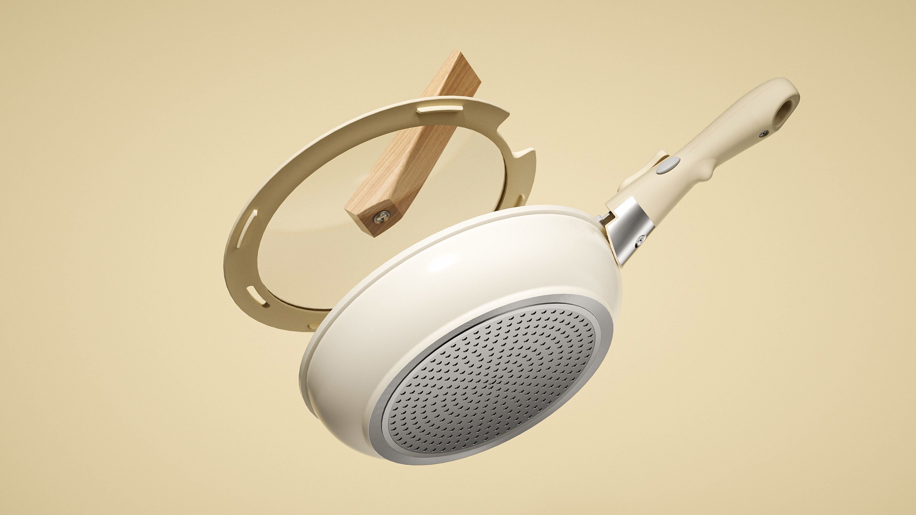 Wok, fashion, illustration, exquisite jade，