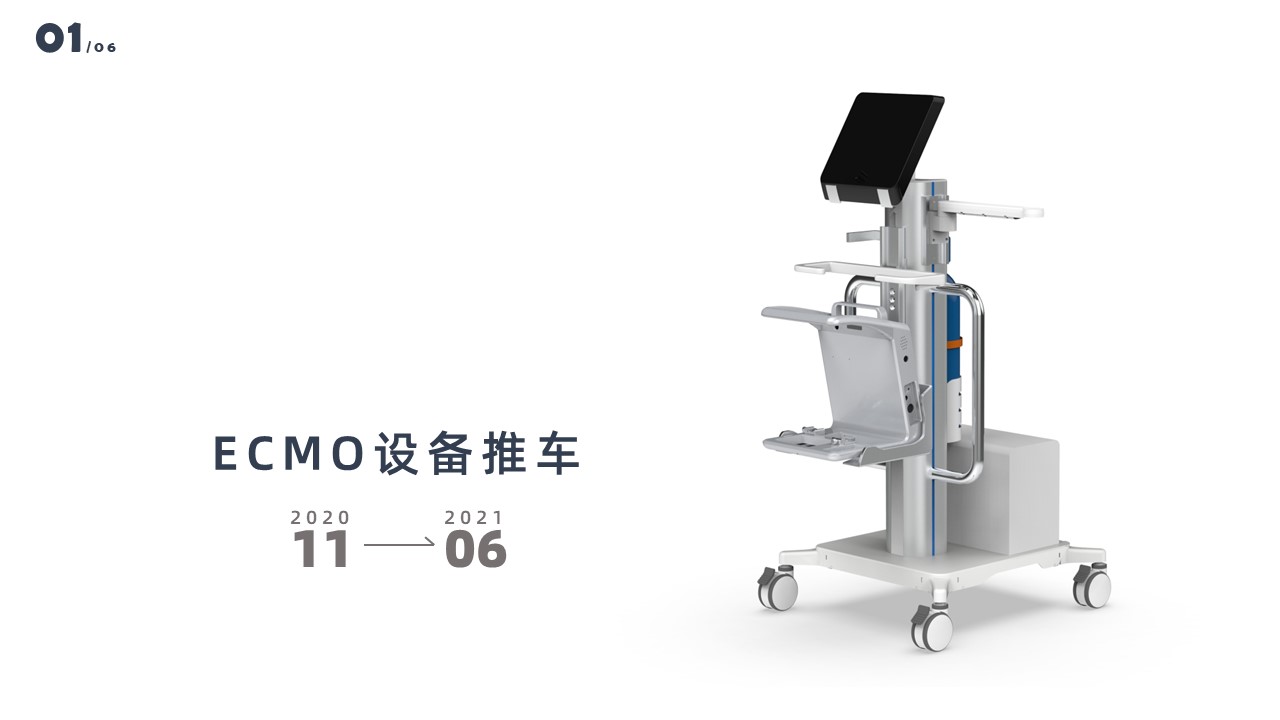 Cart design，Medical Application Solutions，OR & ICU Application Environment Solution，Supporting equipment design，