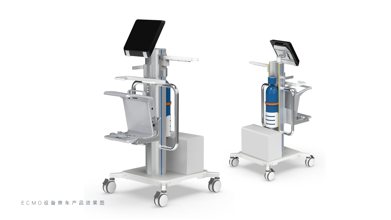 Cart design，Medical Application Solutions，OR & ICU Application Environment Solution，Supporting equipment design，