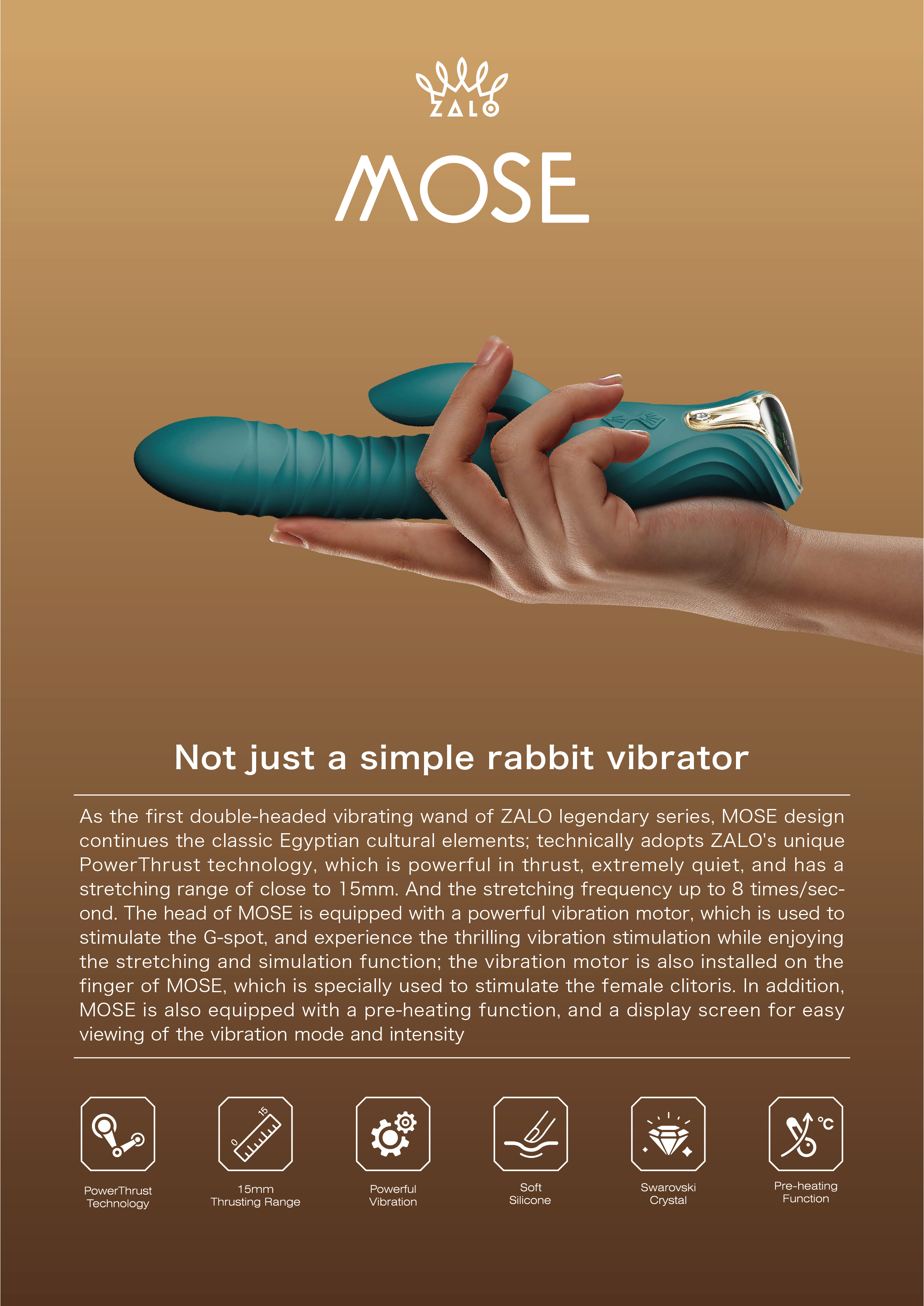 Green，Massage stick，Egypt series，Sex toy，