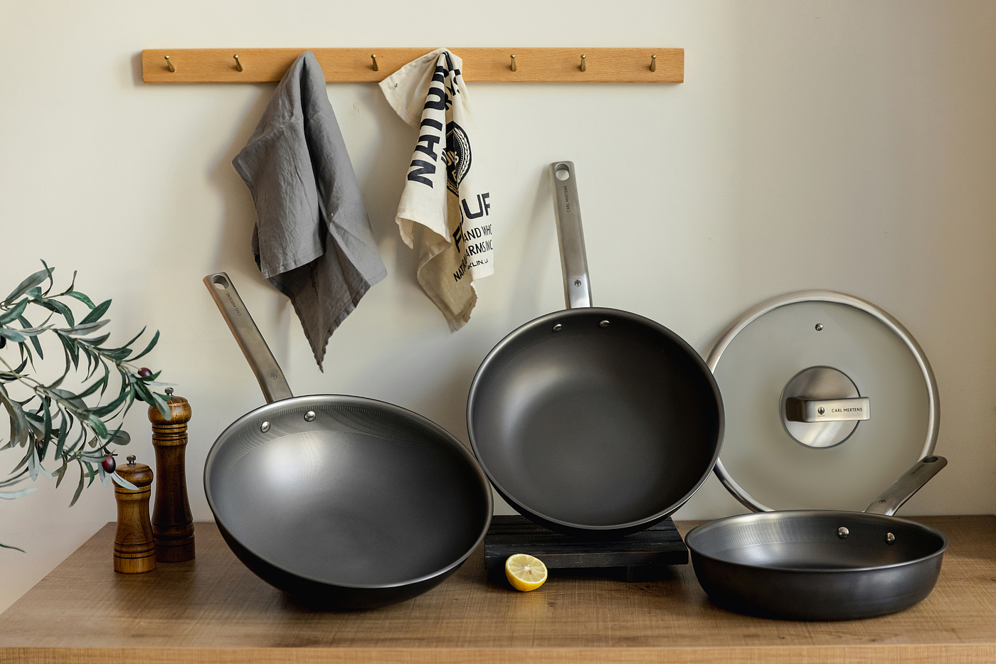 Frying pan, uncoated pan, non-stick pan, pot design，