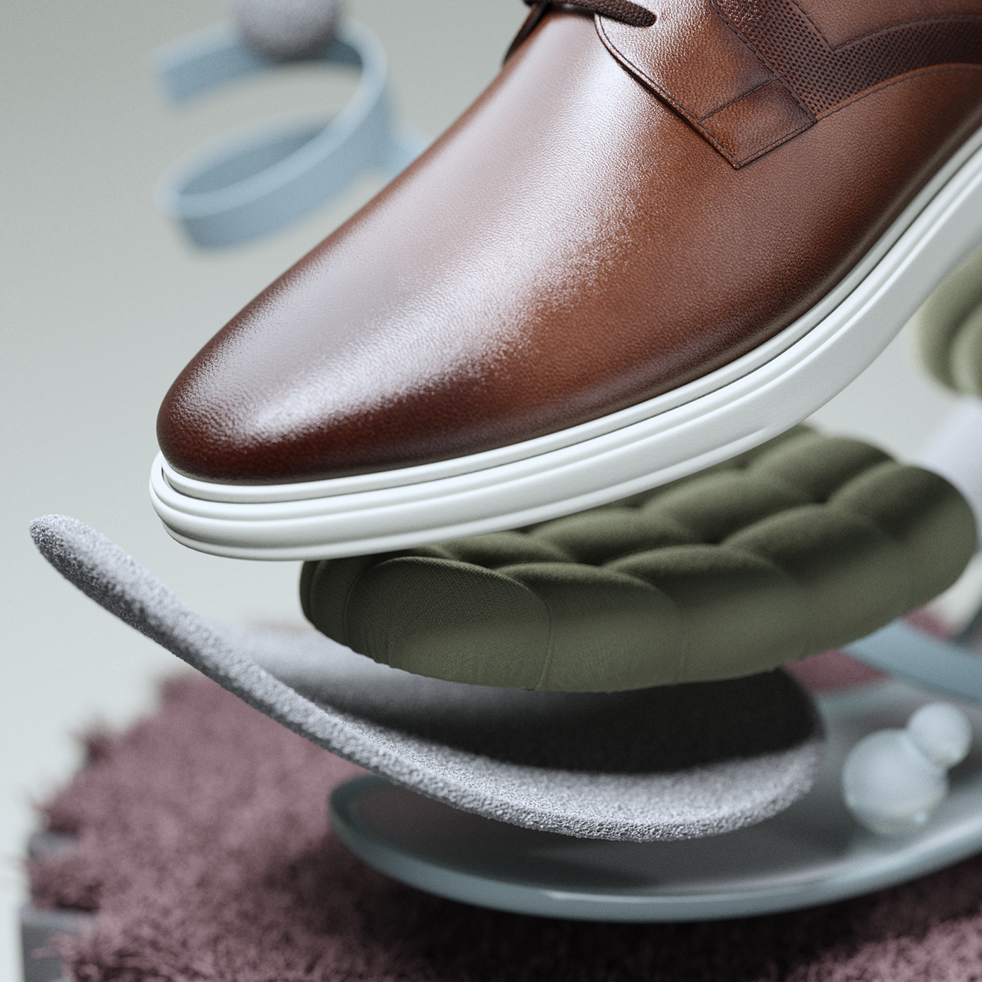 shoes，originality，leather shoes，3D modeling，