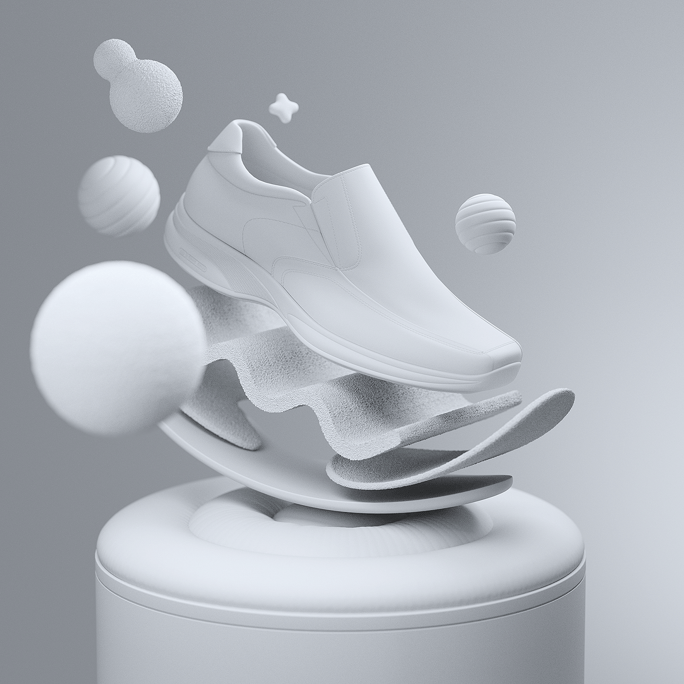 shoes，originality，leather shoes，3D modeling，