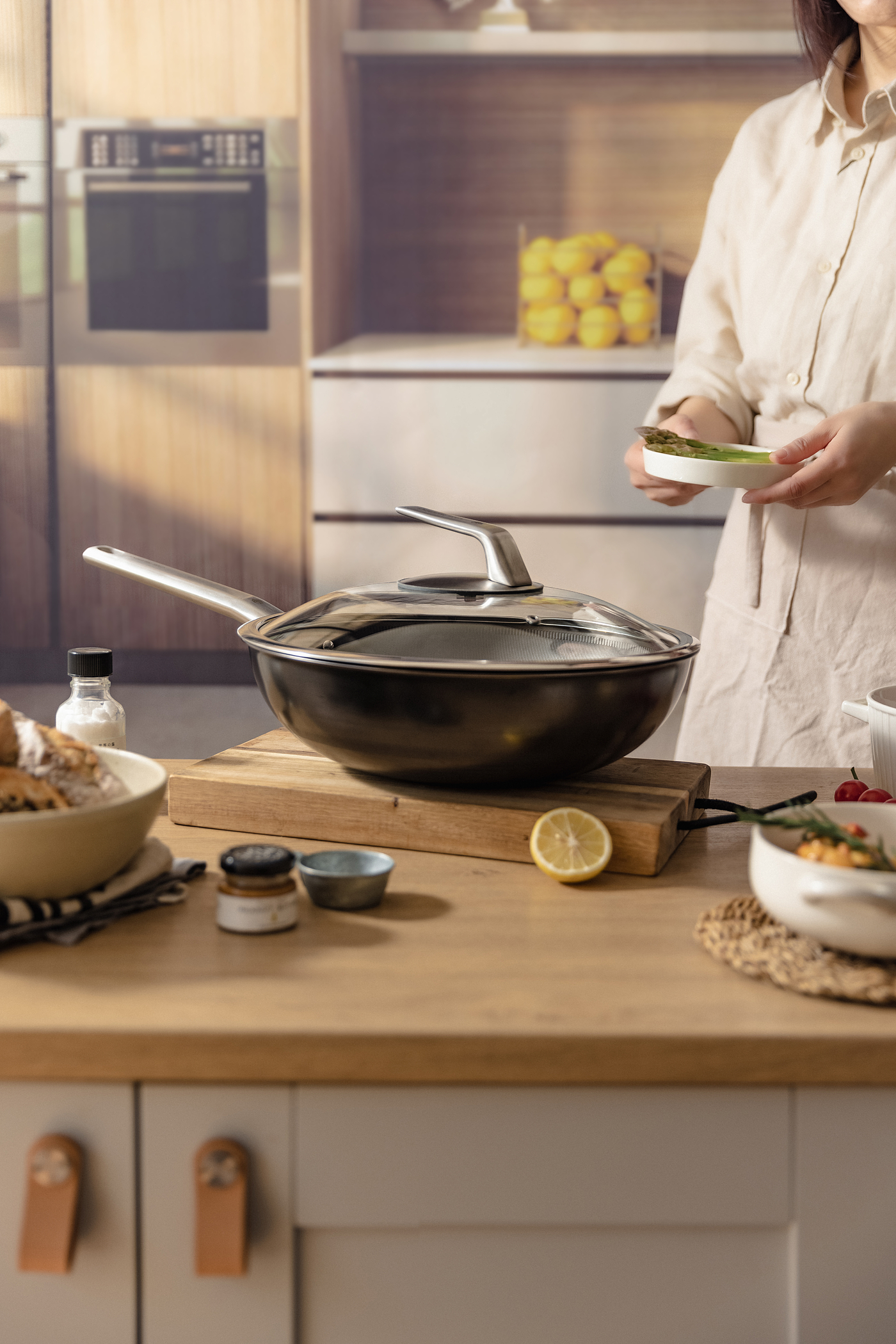 Wok design, non-stick pan design，