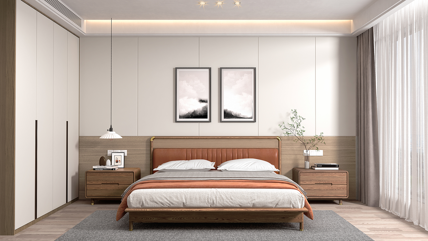 New Chinese furniture "bed" series，