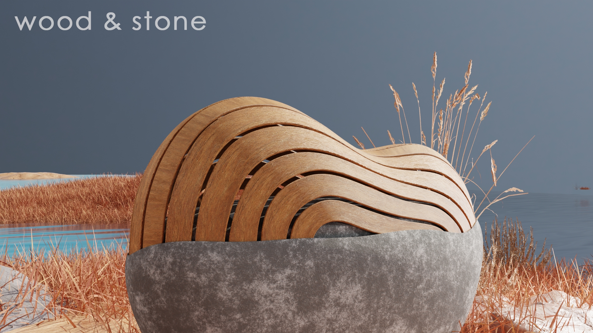 natural，chair，outdoors，stone，