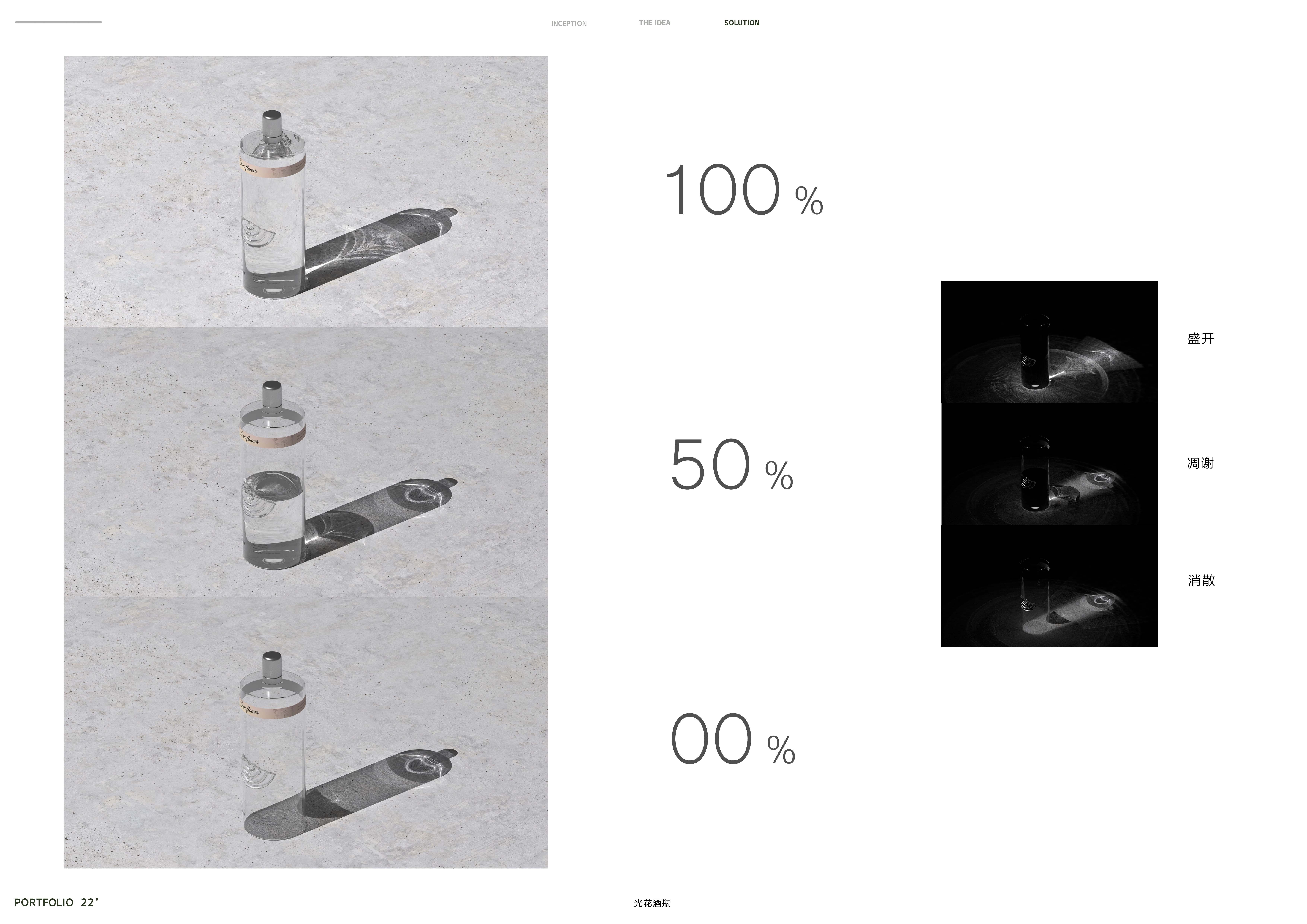 The wine bottle，packing design，Caustics，flower，