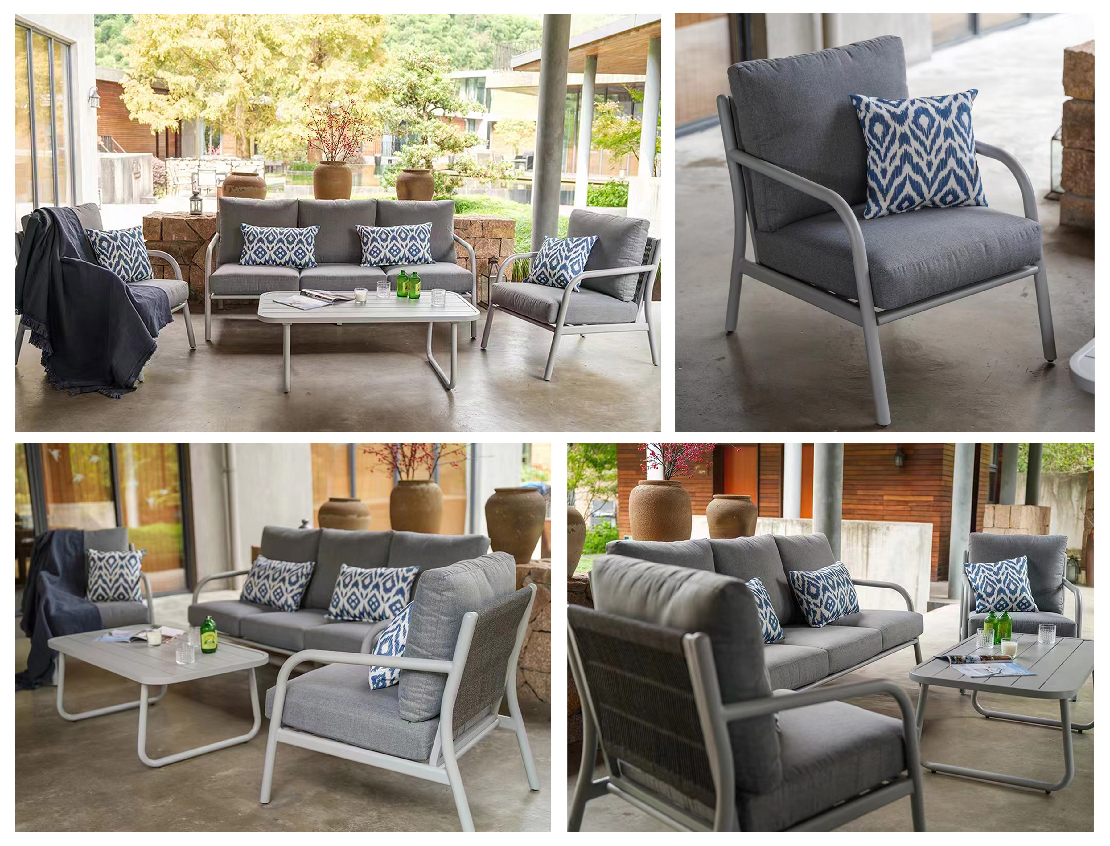 furniture design ，sofa，outdoor，Leisure chair，courtyard，