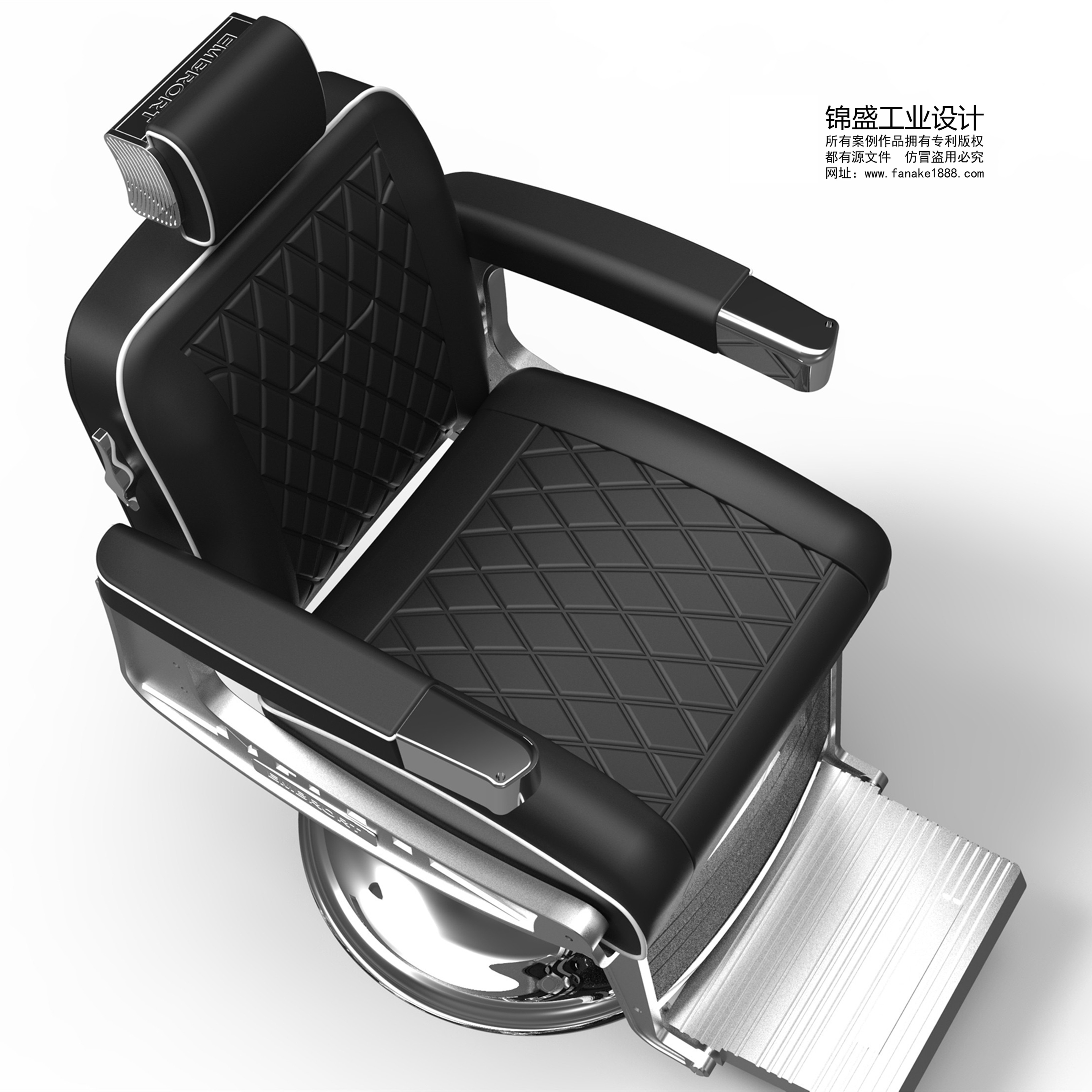Barber chair, shampoo bed, conditioning equipment design，
