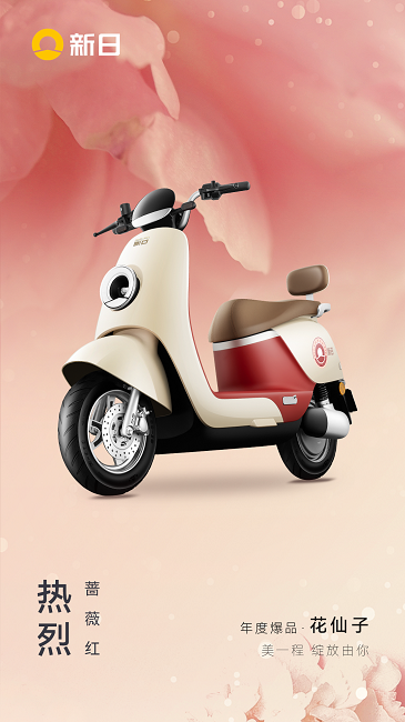 New day electric car, new day, new day flower fairy, electric car，