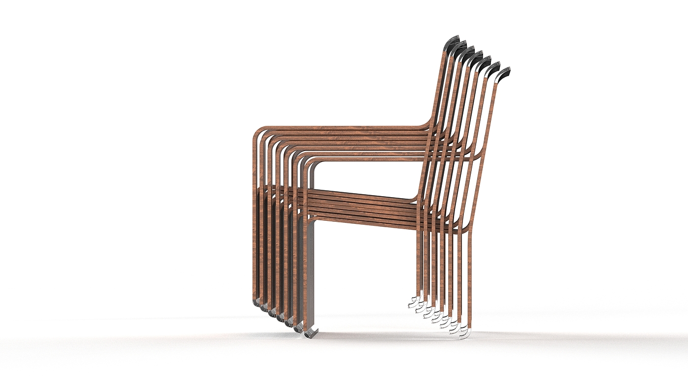 椅子，木头，亚克力，概念设计，