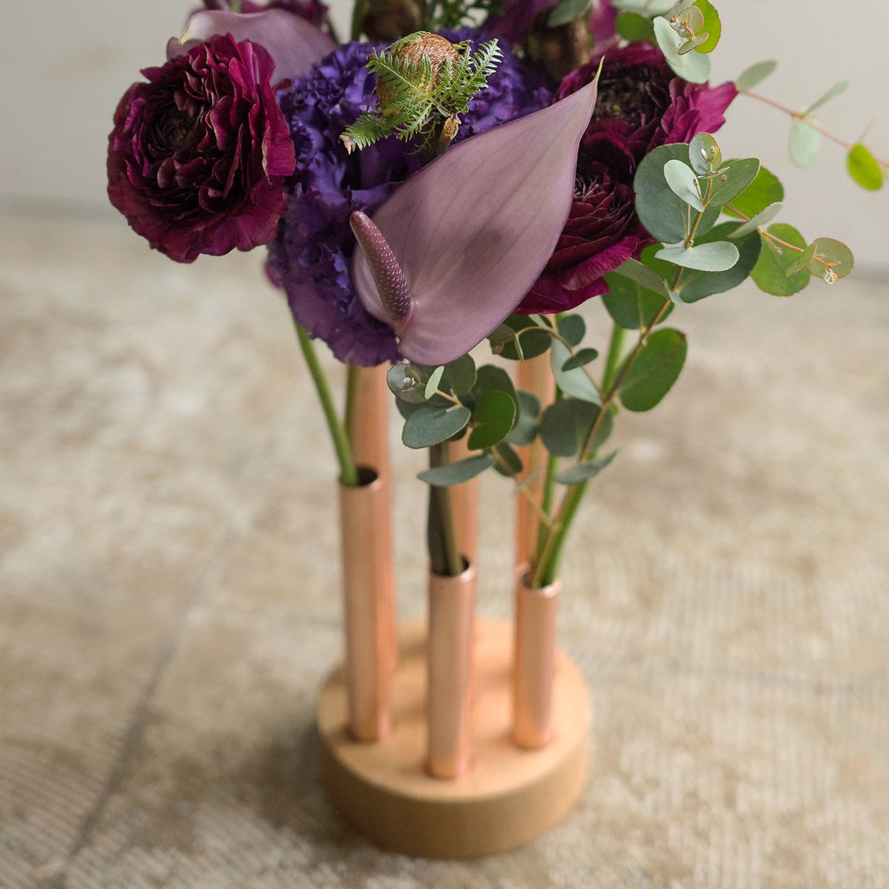 vase，Copper tube，flower arrangement，