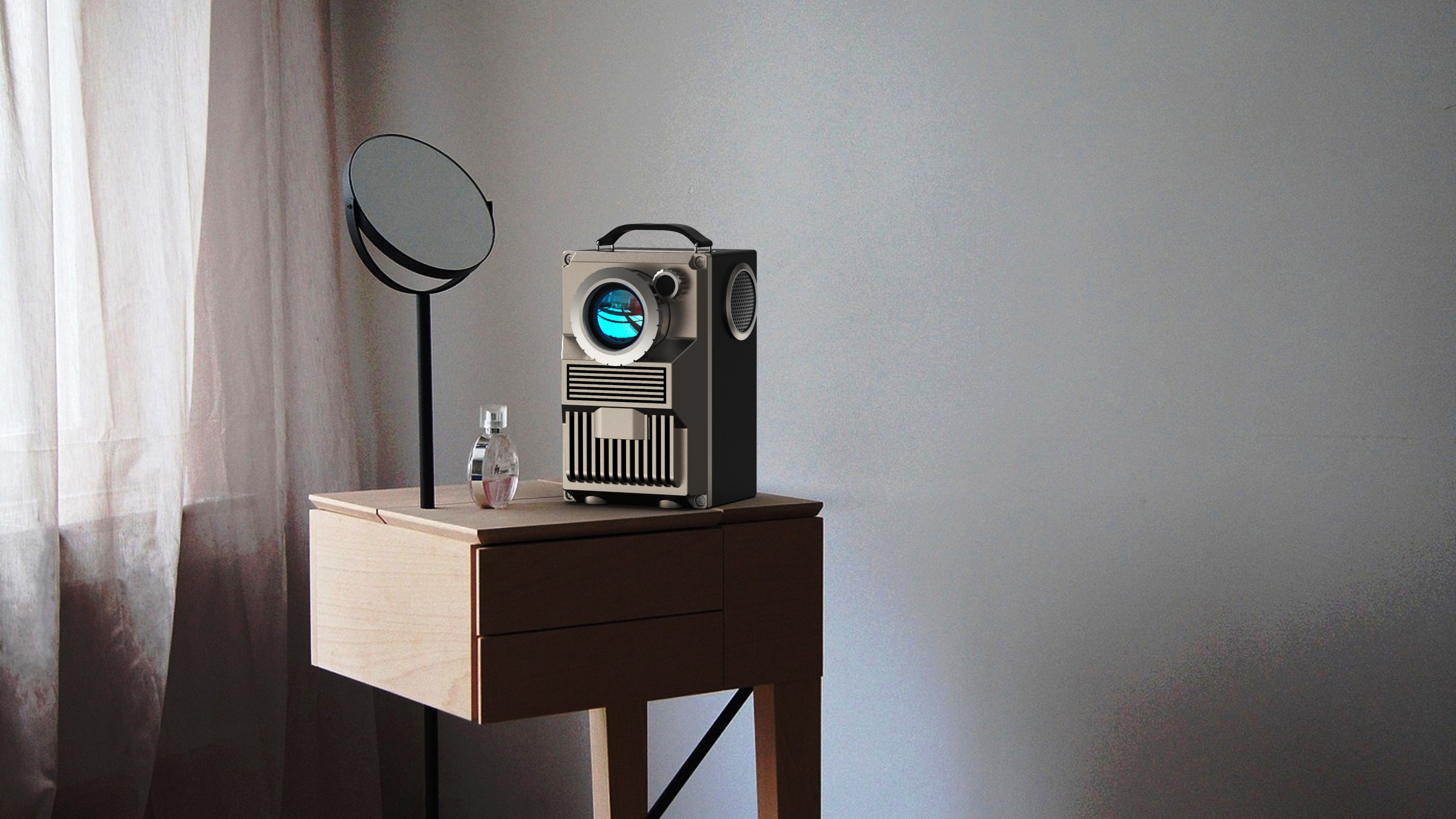 Projector retro retro miniature projection，