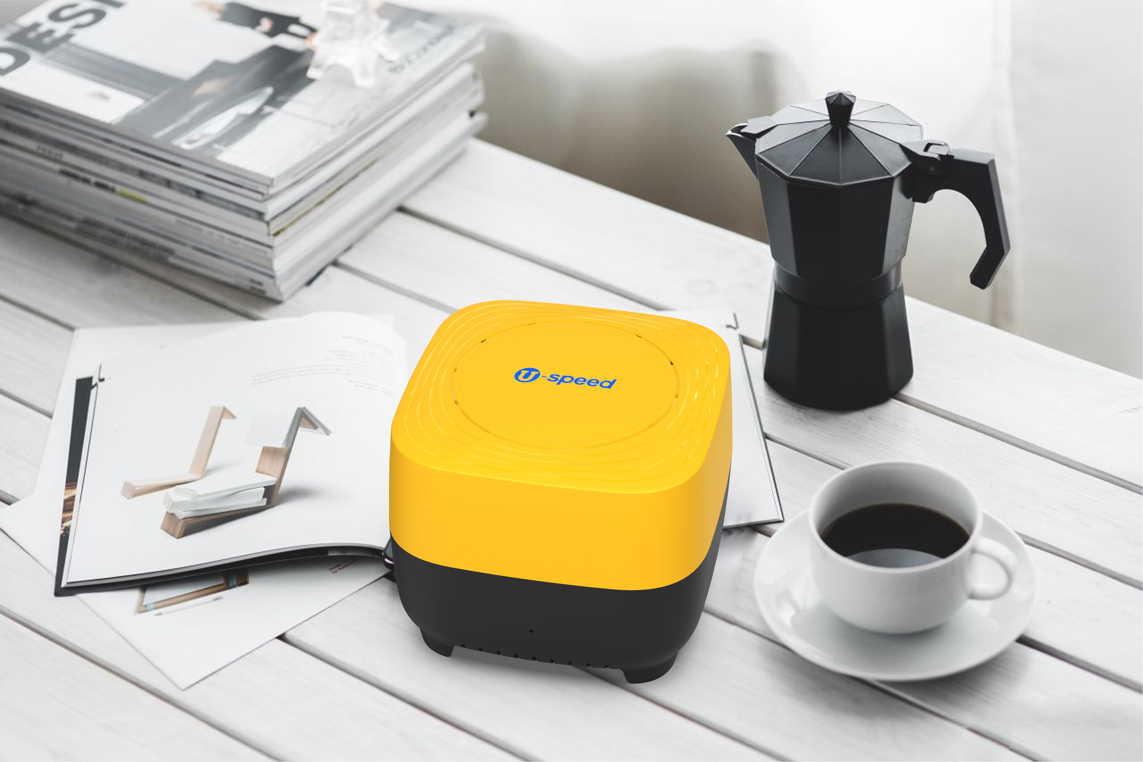 Router，WiFi router，Built-in antenna，Round shape，