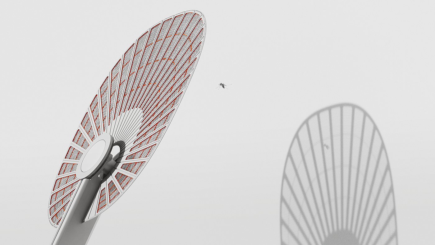 Fold，Foldable，Appearance design，delicate，Electric mosquito racket，