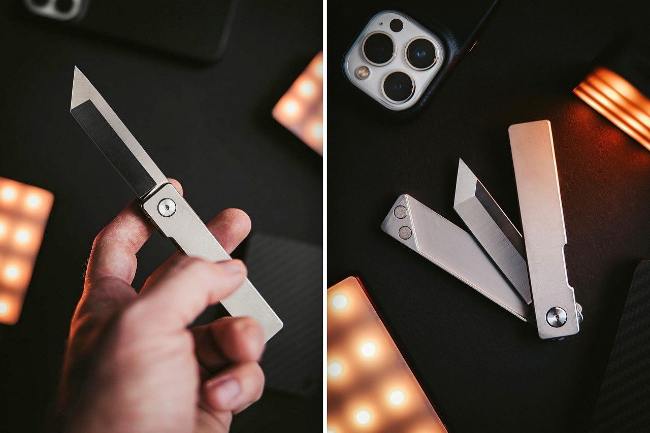 titanium alloy，EDC knife，product design，Appearance design，delicate，MagBlade，