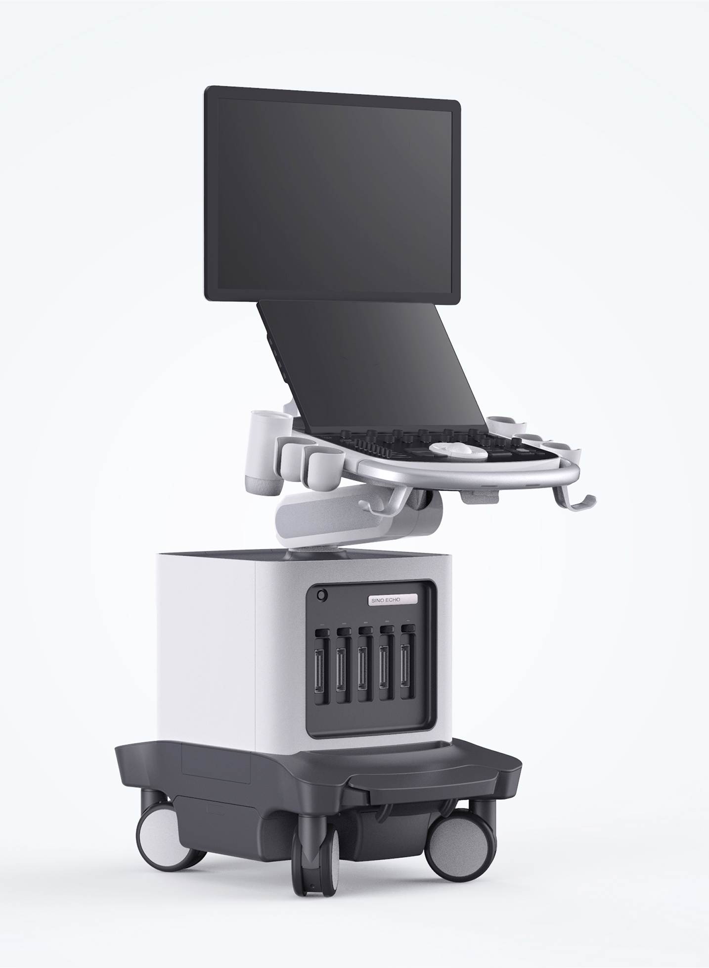 Asymmetric design，Medical products，user friendly design，medical apparatus and instruments，color ultrasound machine，Medical equipment，Warm technology，