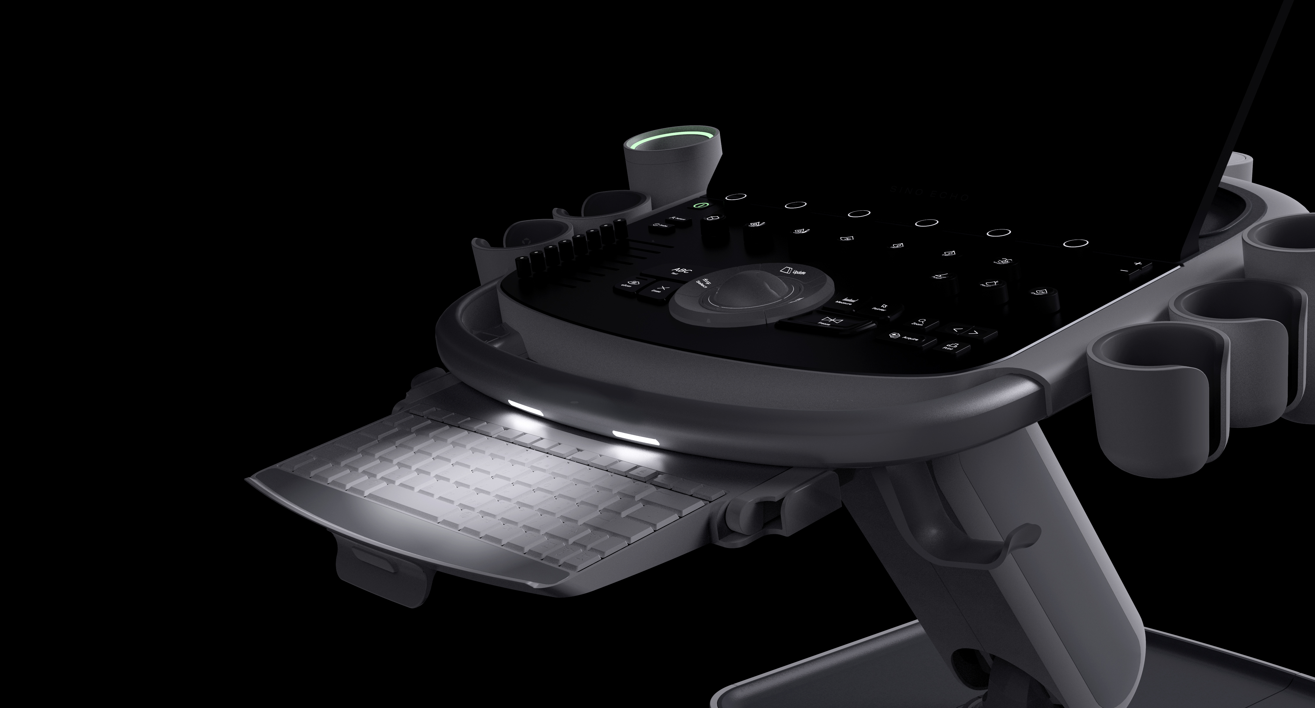 Asymmetric design，Medical products，user friendly design，medical apparatus and instruments，color ultrasound machine，Medical equipment，Warm technology，