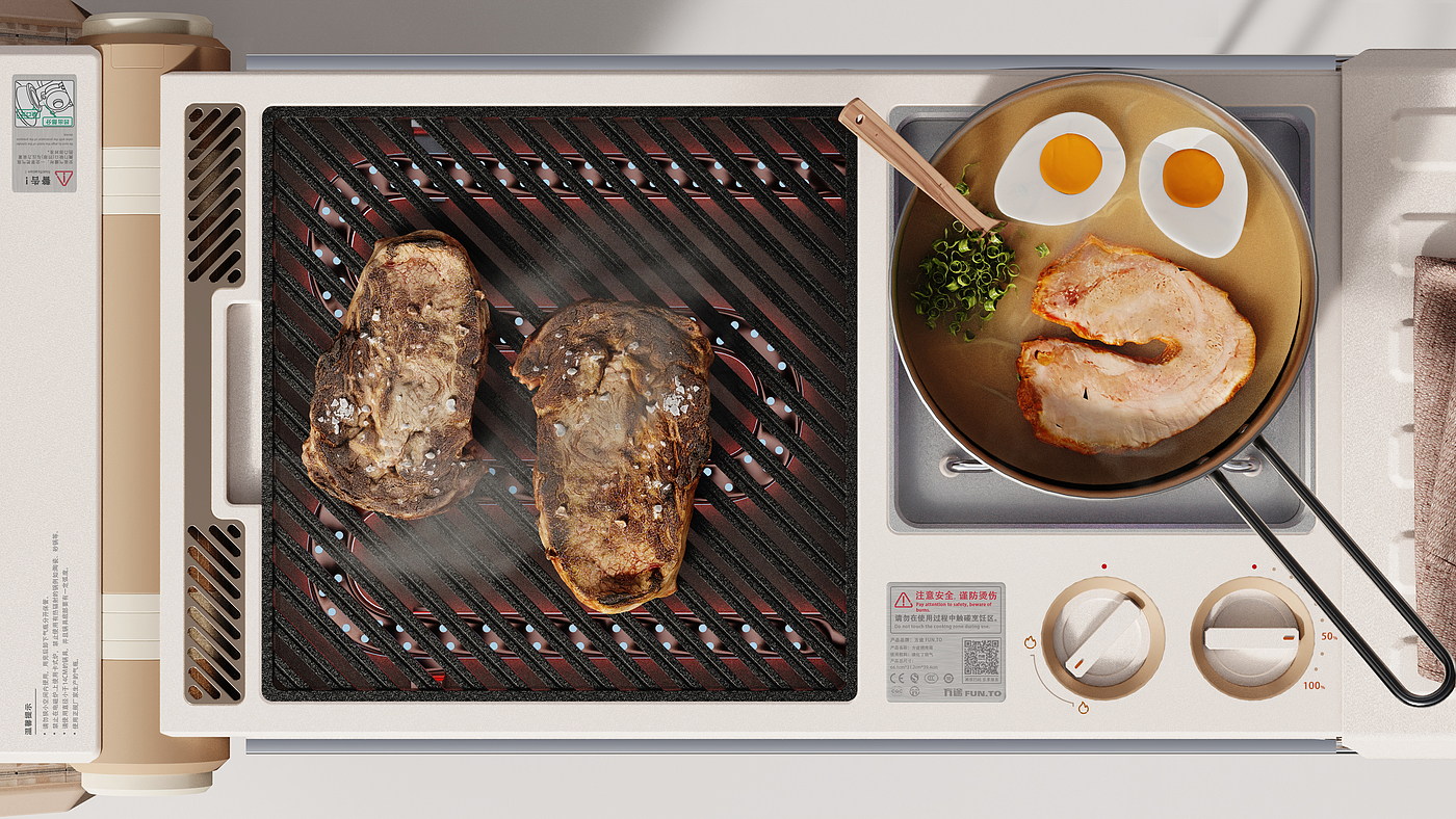 Portable，outdoors，barbecue，Barbecue box，Appearance design，