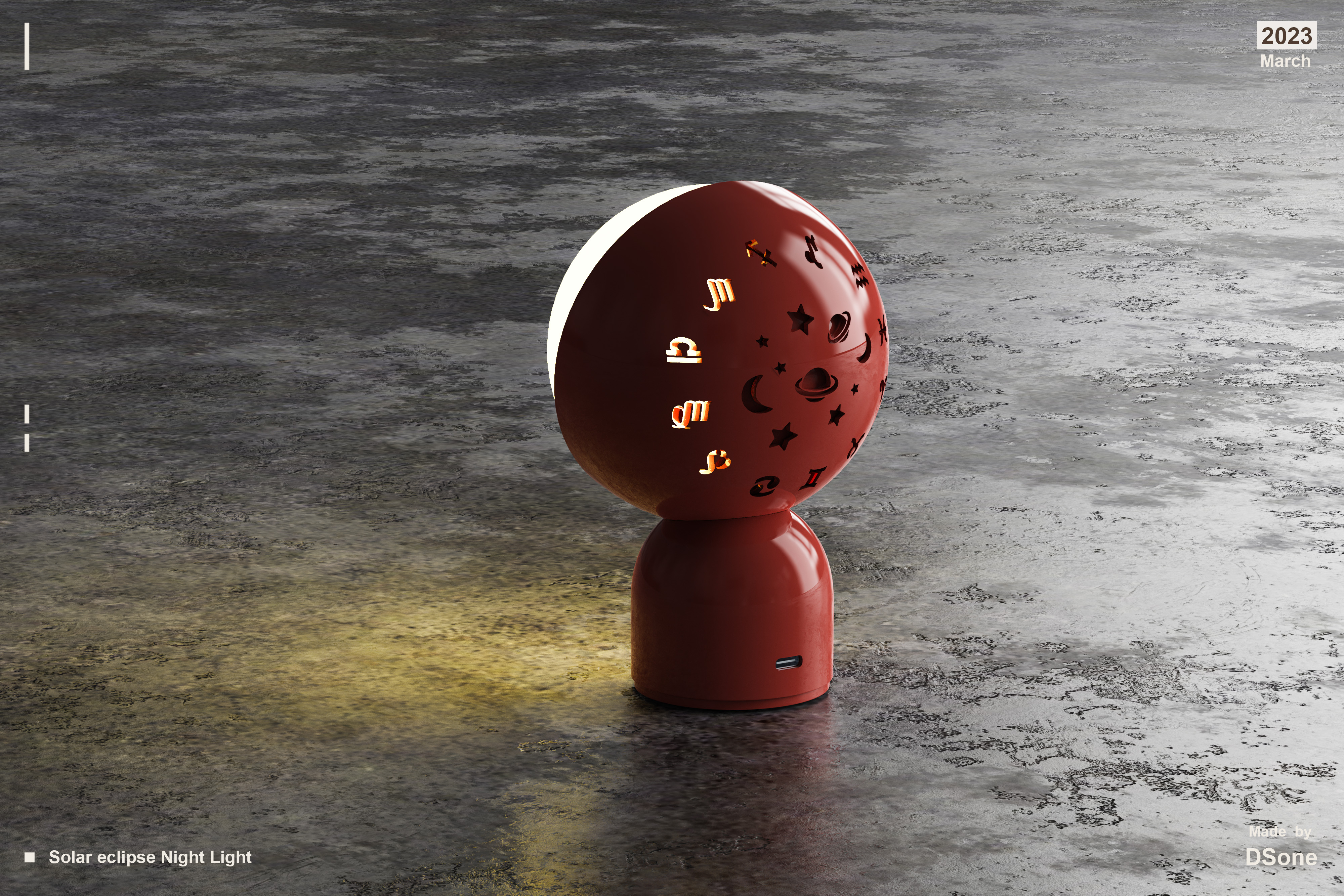 solar eclipse，Night light，starry sky projection，Retro，