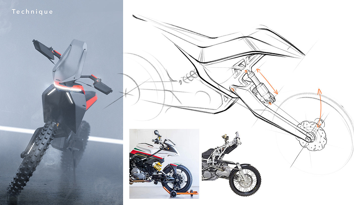 vehicle，motorcycle，ktm，conceptual design，
