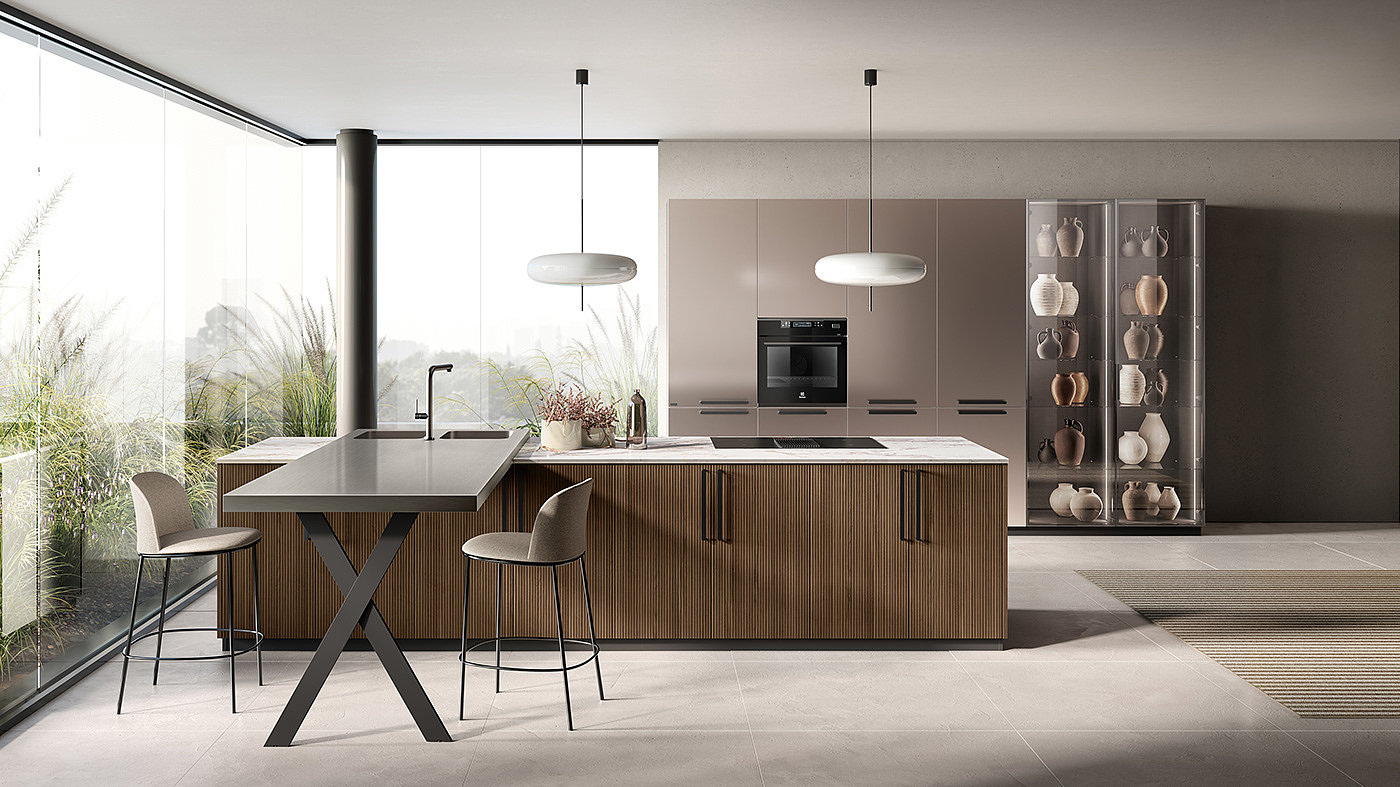 kitchen，a living room，bedroom，Architectural design，Appearance design，
