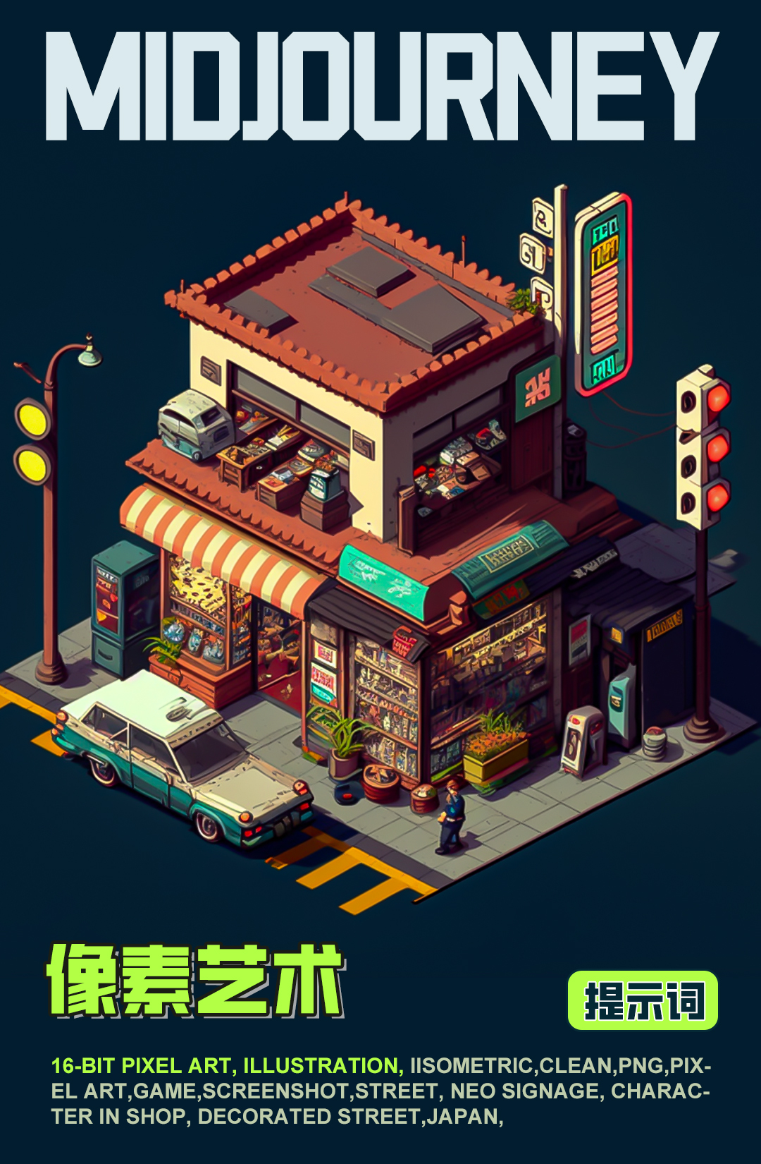 midjourney，ai，AI illustration，artificial intelligence，Pixel Art，