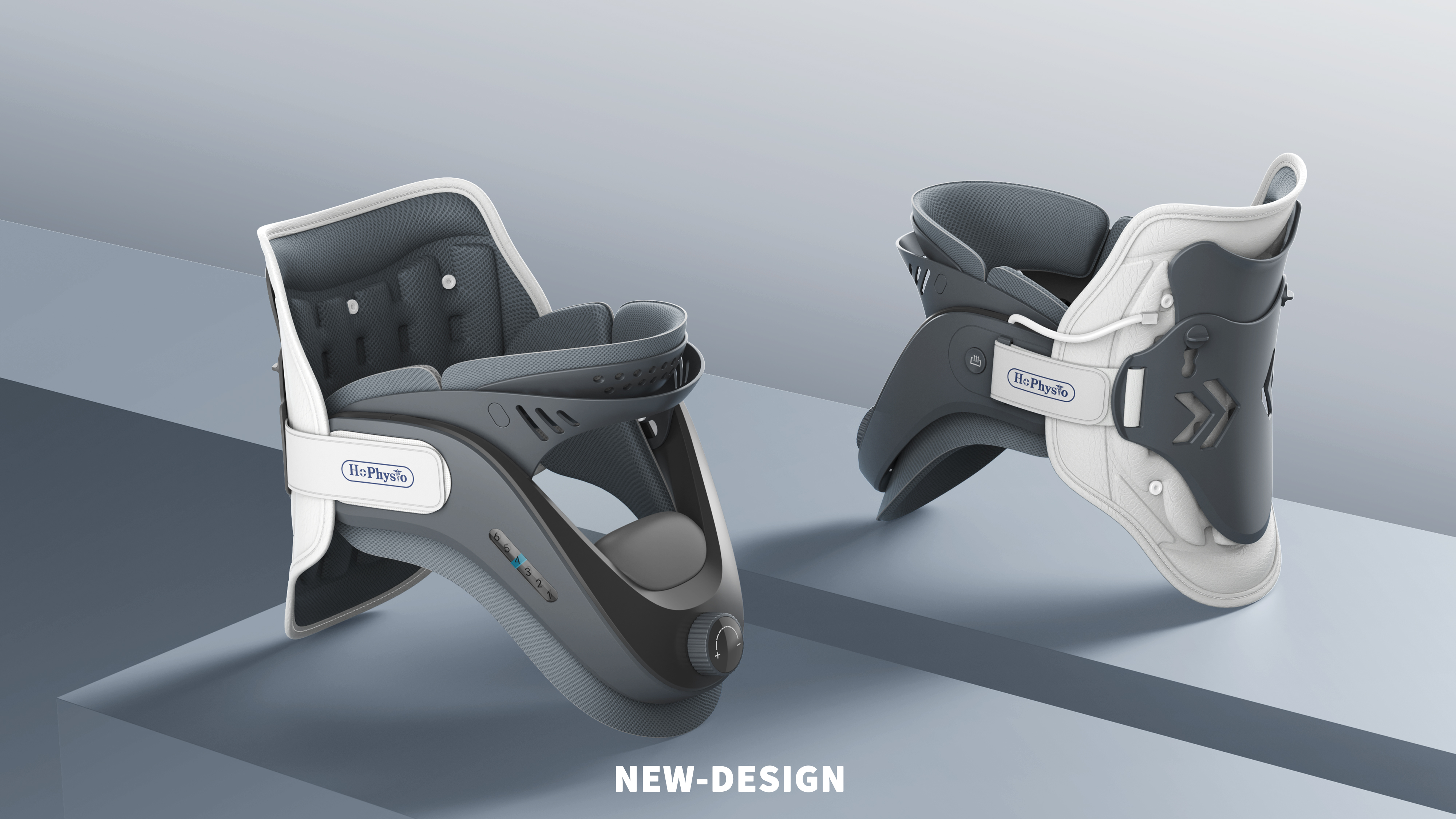 Wireless neck brace，cervical spondylopathy，Traditional Chinese Medicine Health Care，medical apparatus and instruments，Great health，industrial design，