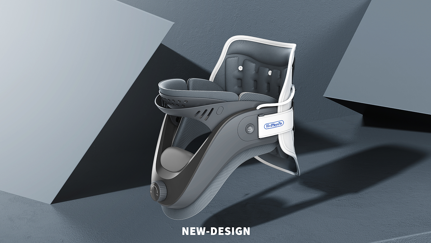 Wireless neck brace，cervical spondylopathy，Traditional Chinese Medicine Health Care，medical apparatus and instruments，Great health，industrial design，