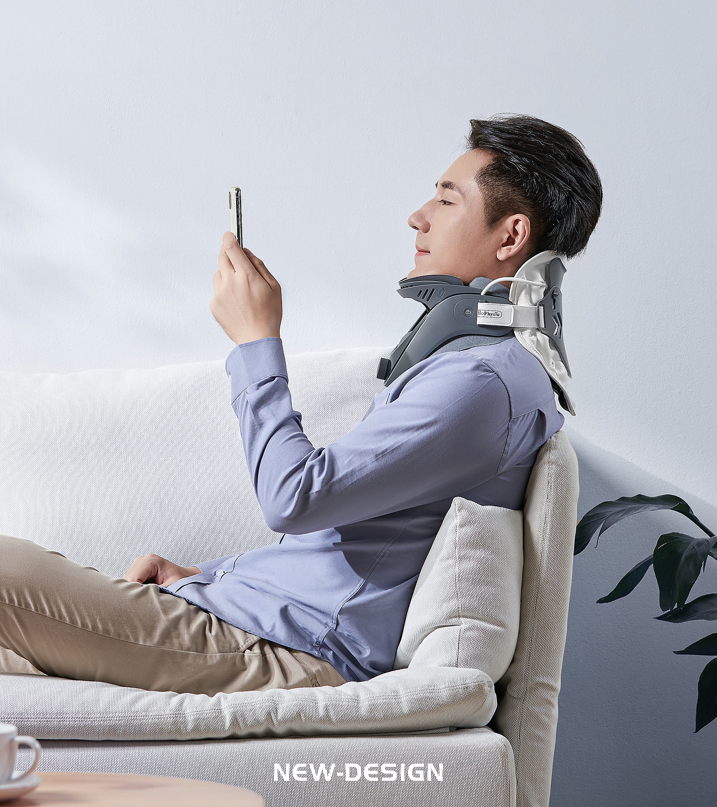Wireless neck brace，cervical spondylopathy，Traditional Chinese Medicine Health Care，medical apparatus and instruments，Great health，industrial design，