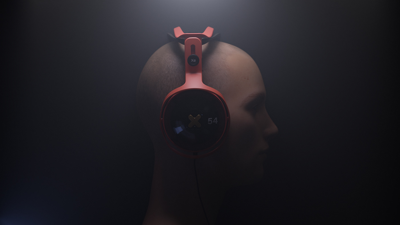 headset，Appearance design，product design，delicate，Chemical Audio，