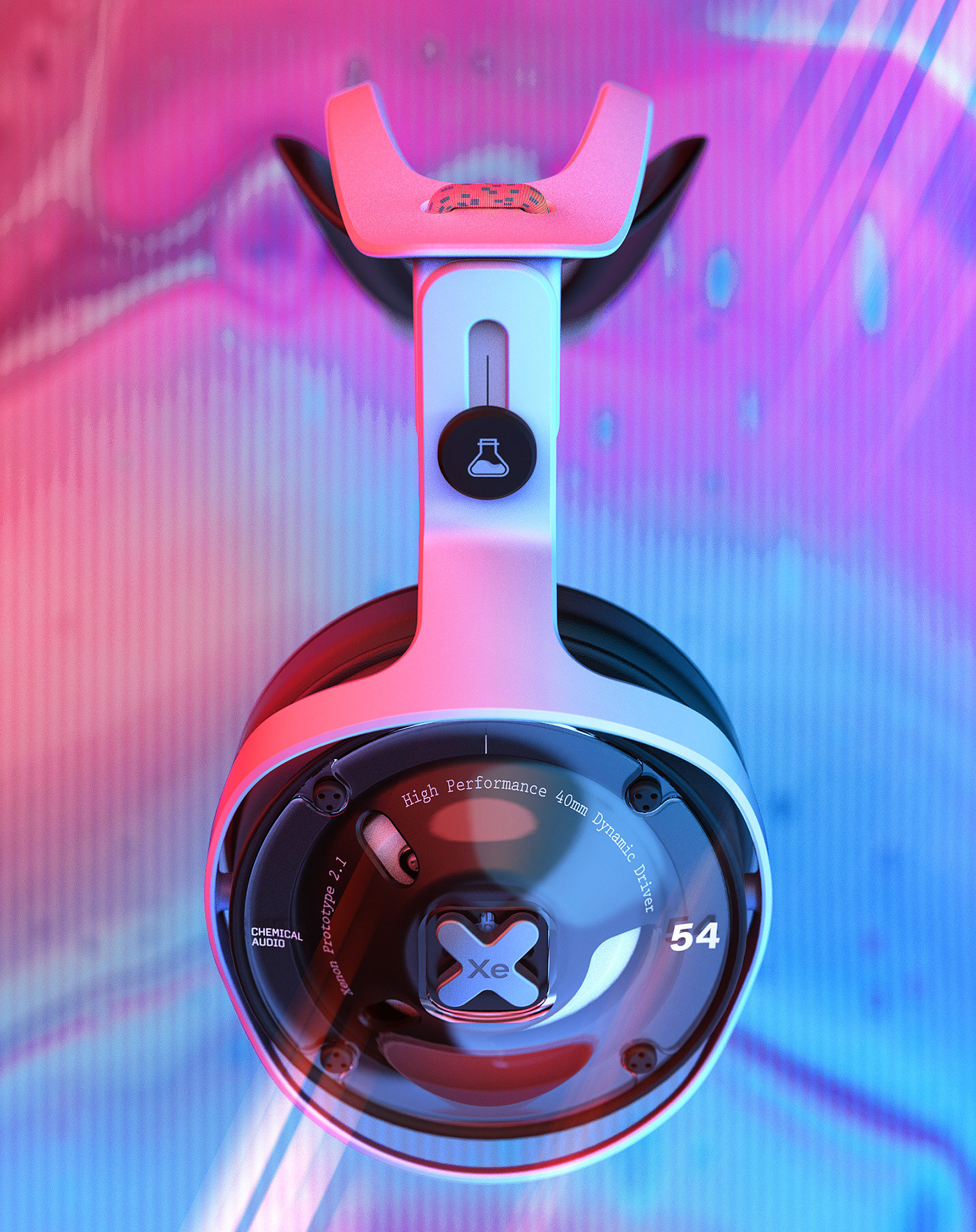 headset，Appearance design，product design，delicate，Chemical Audio，