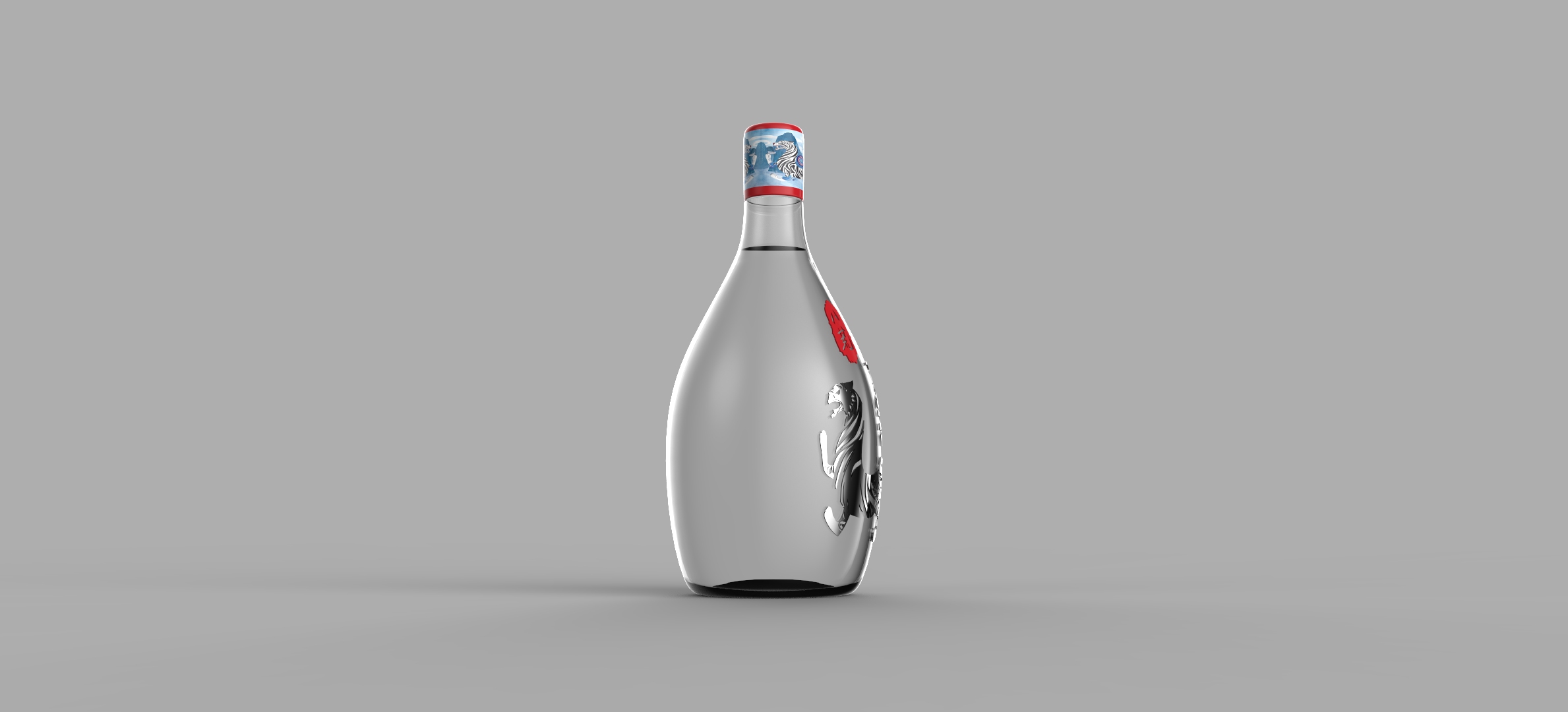 Wine bottle design，