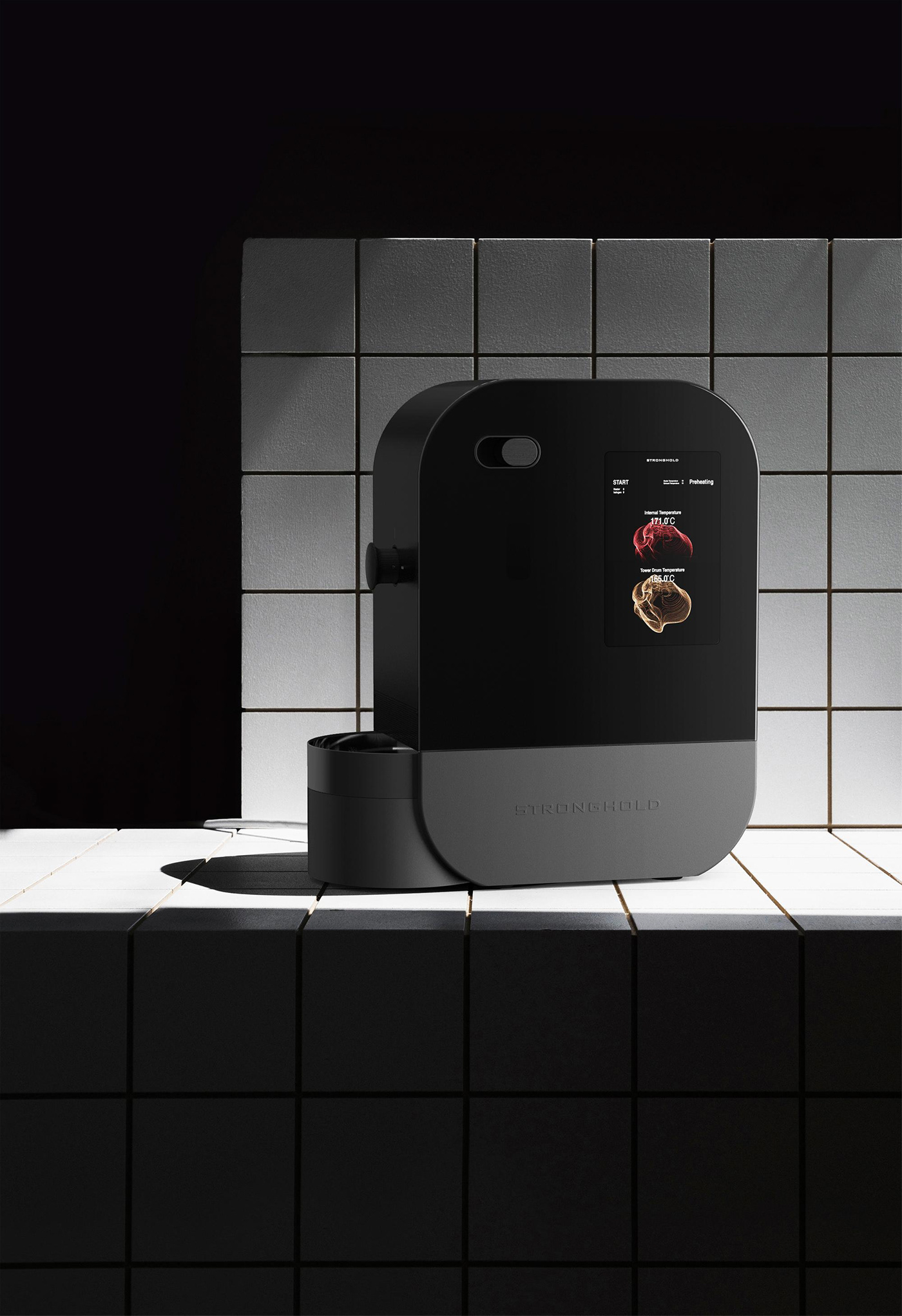 intelligence，Appearance design，product design，Coffee baking machine，