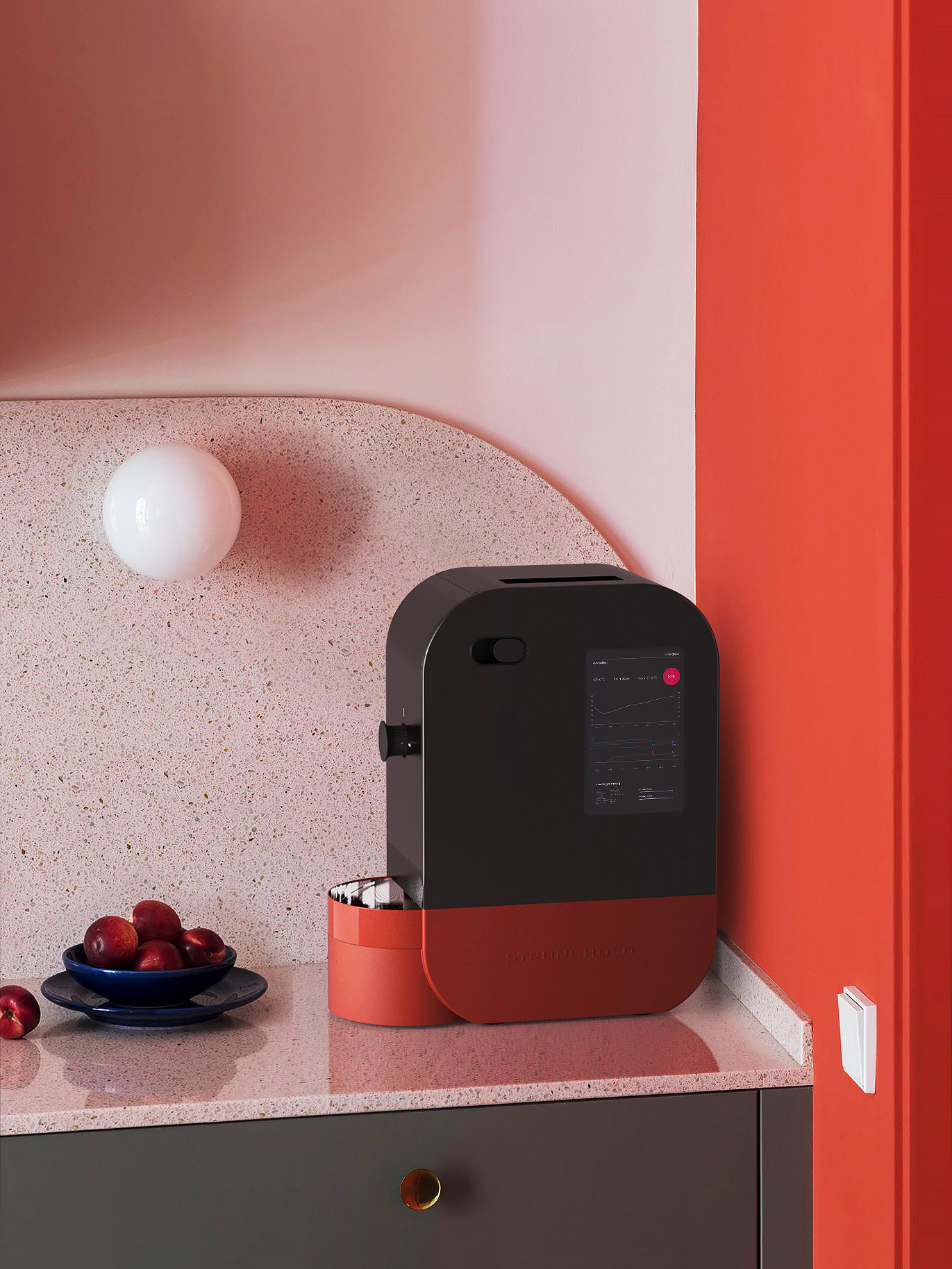 intelligence，Appearance design，product design，Coffee baking machine，