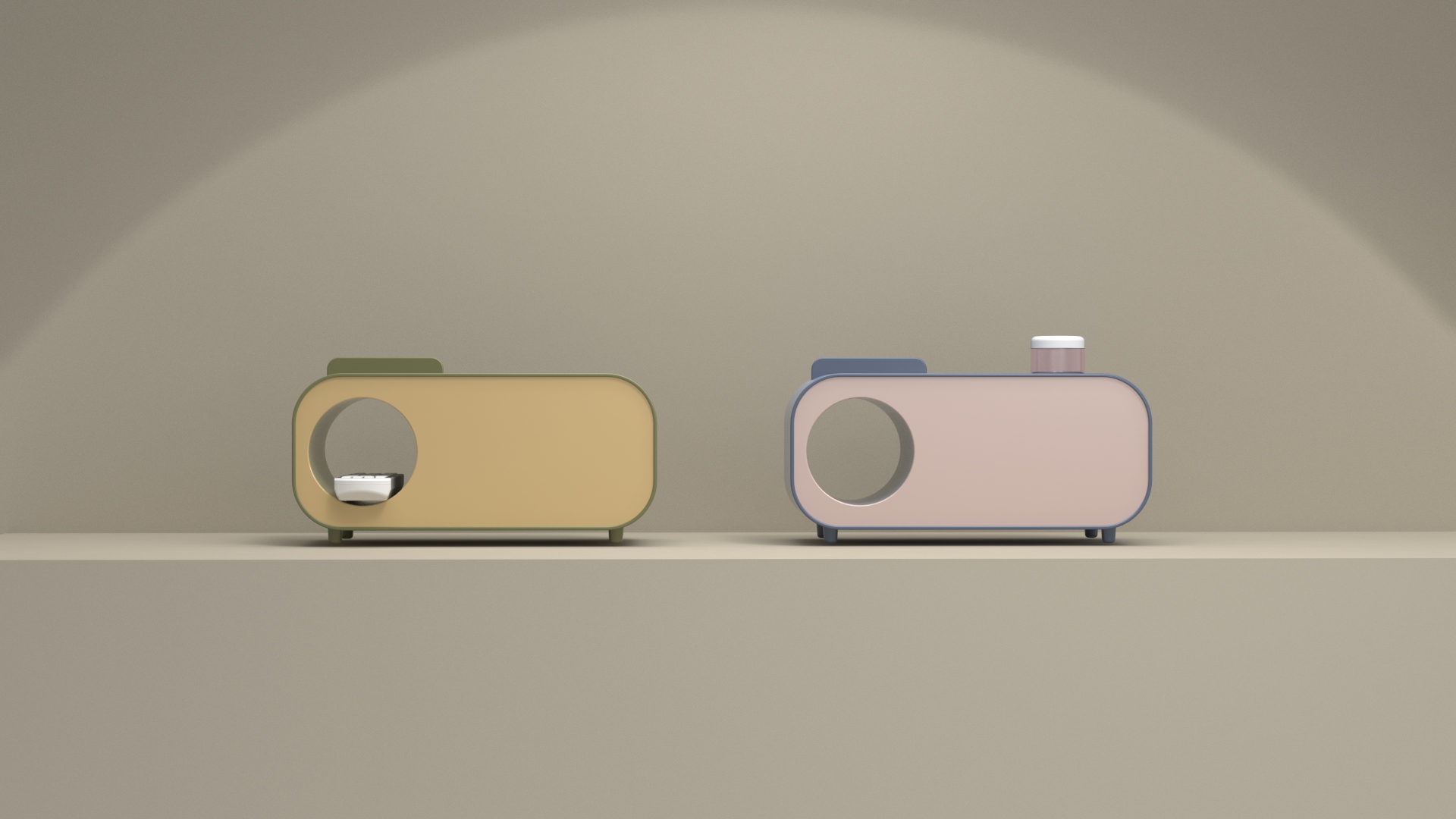 storage box，Tissue box，Remote control，desktop，a living room，