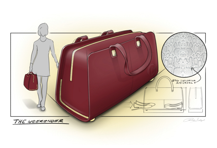 Hand drawn，Leatherwear，Draw bar box，