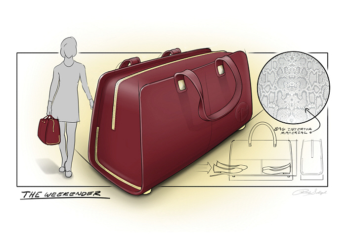 Hand drawn，Leatherwear，Draw bar box，
